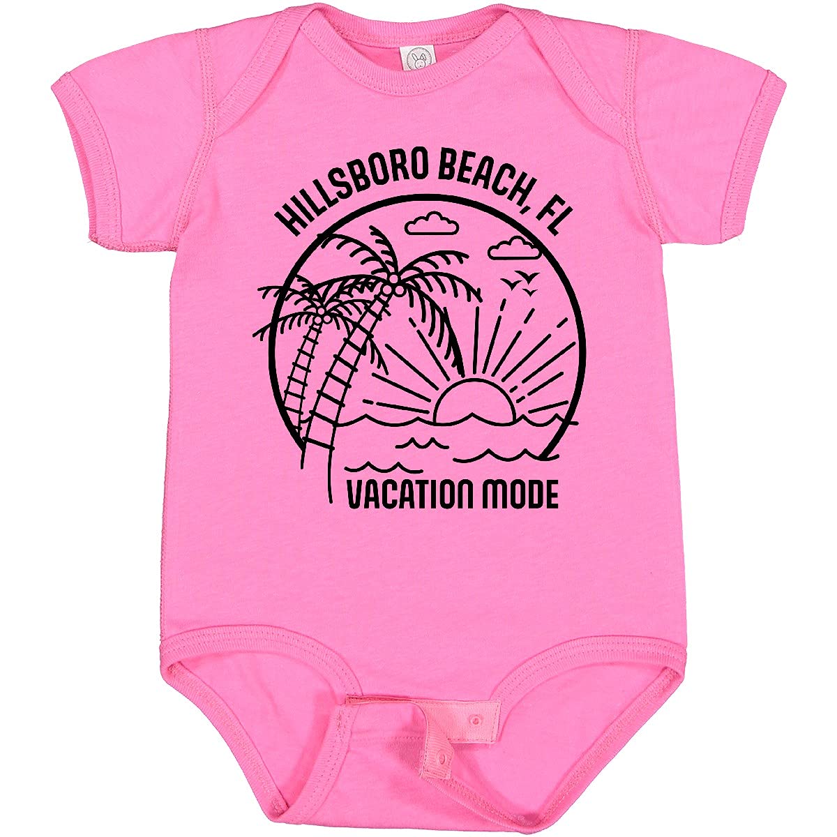 Inktastic Summer Vacation Mode Hillsboro Beach Florida Baby Bodysuit - Cute Florida-Themed Outfit for Infants & Toddlers - Perfect for Beach Trips, Family Photos & Summer Vacations