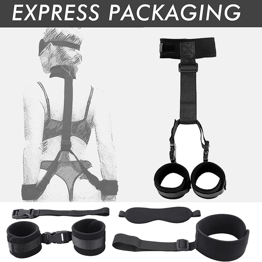 BDSM Handcuffs for Couples - Sexy Erotic Restraints for Men & Women - Bondage Kit with SM Toys & Accessories - Perfect for Role Play, Spicing Up Relationships & Adult Bedroom Fun