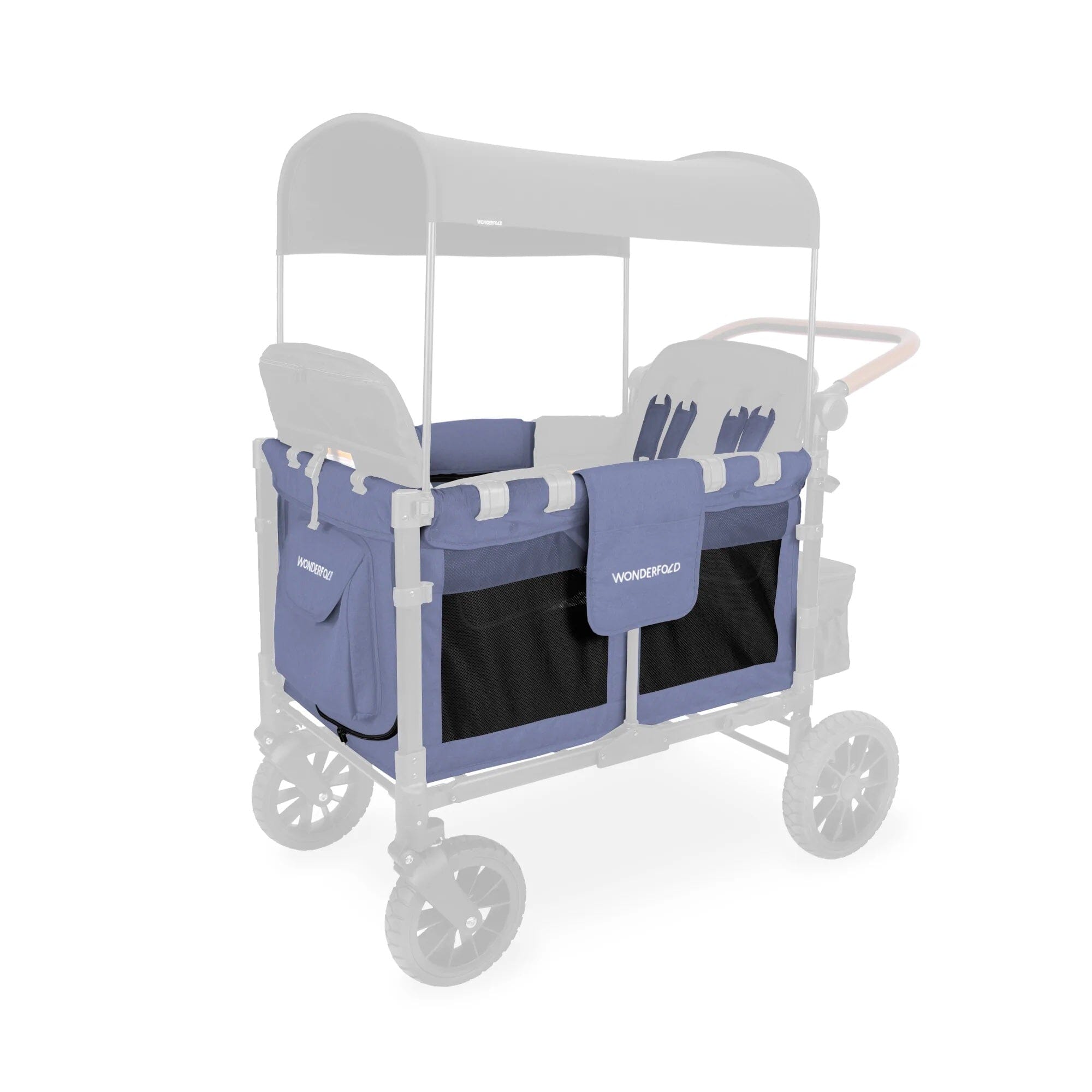 WonderFold W4 Stroller Wagon - Lightweight & Durable Fabric for Kids, Perfect for Outdoor Adventures, Beach Trips, and Family Outings