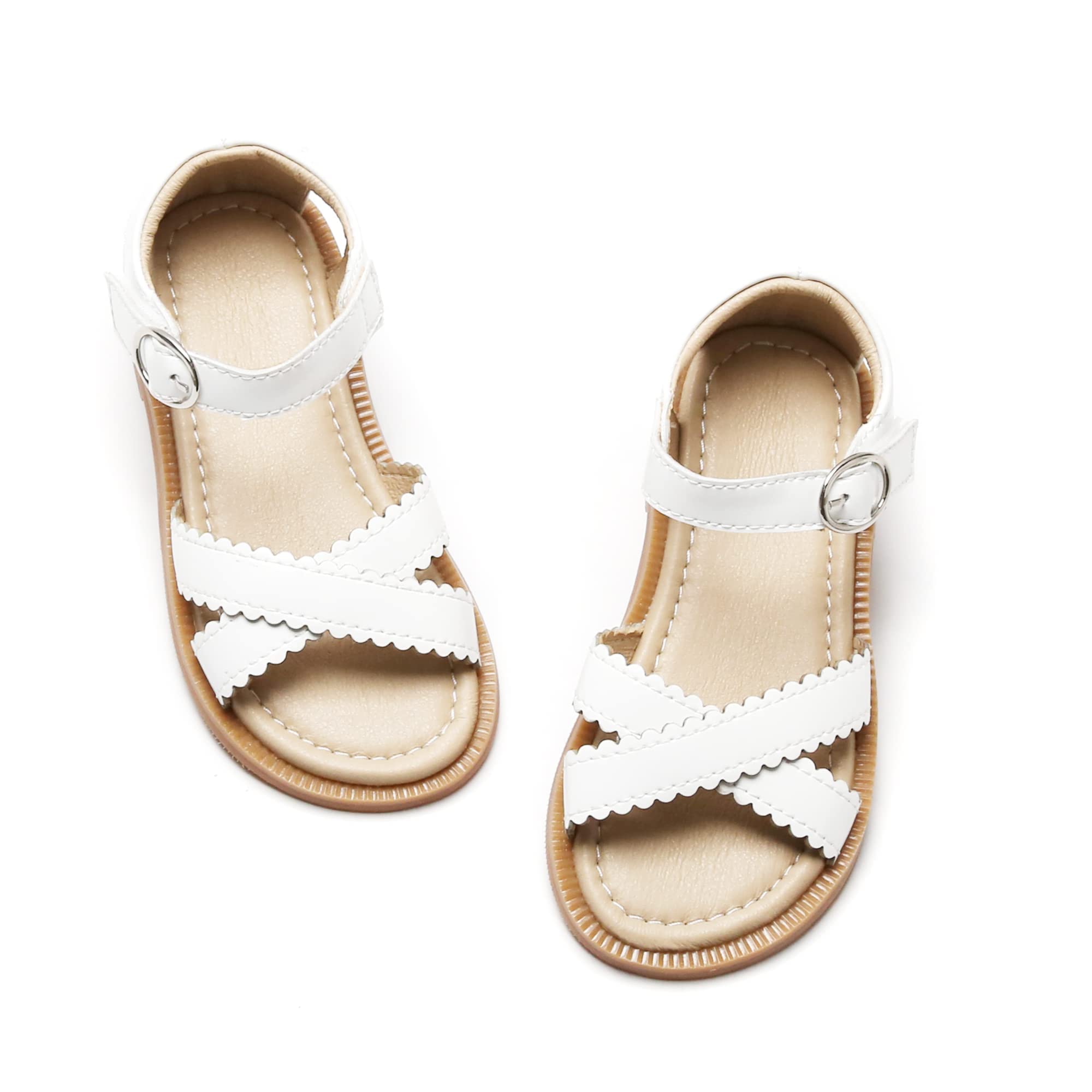 Kiderence Toddler Girl Sandals - Breathable Open Toe Summer Sandals for Little Girls | Perfect for Beach, Park & Outdoor Play