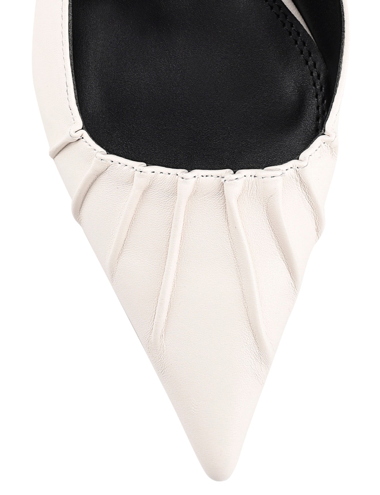 Yabell Women's Slingback Block Heels - Comfortable Chunky Heel Sandals in Premium Chalk White Leather | Perfect for Office, Wedding & Summer Outfits