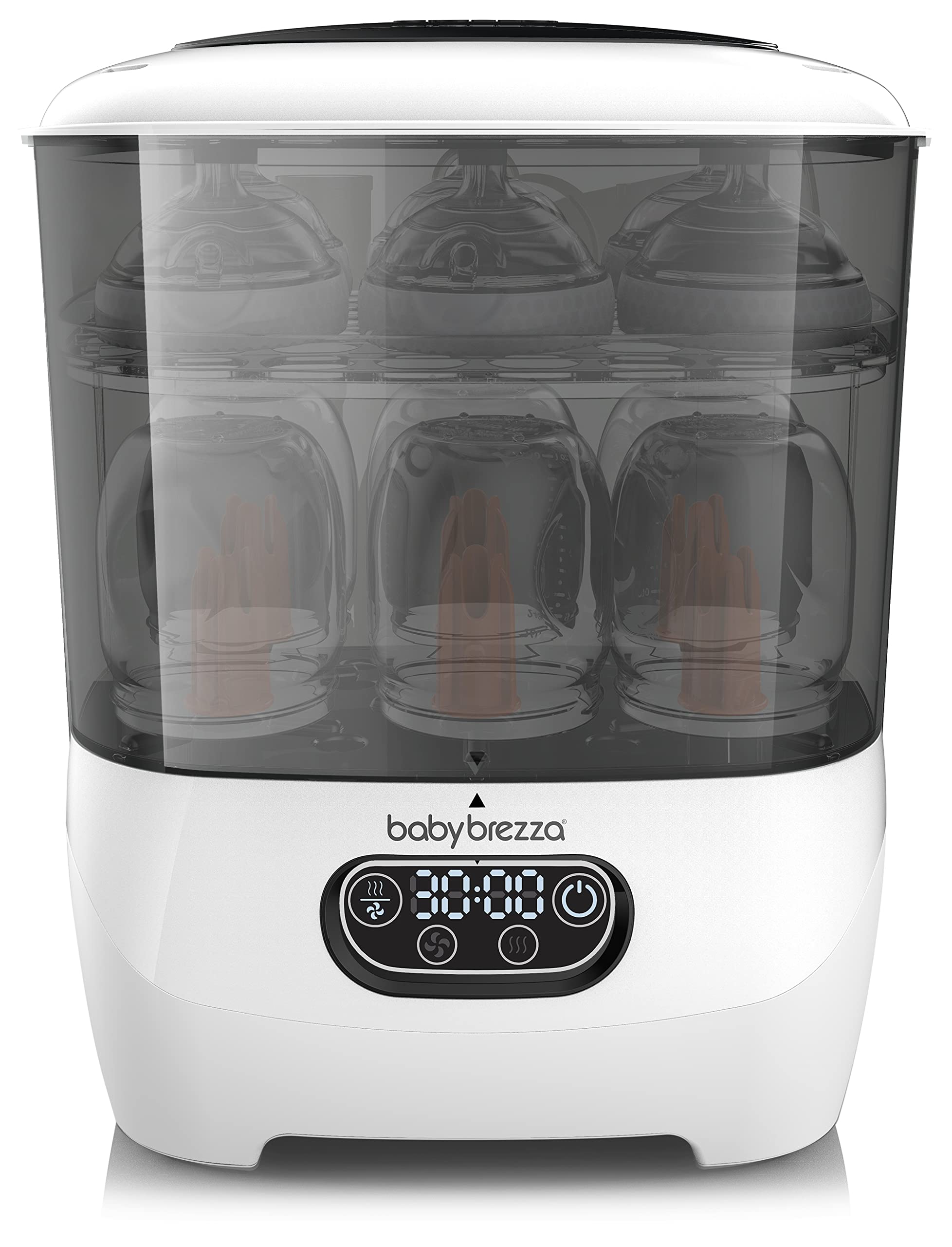 Baby Brezza Advanced Baby Bottle Sterilizer and Dryer - Fast 5-in-1 UV Sterilization for Pacifiers, Bottles & Toys - Perfect for Nursery, Daycare & Travel Use