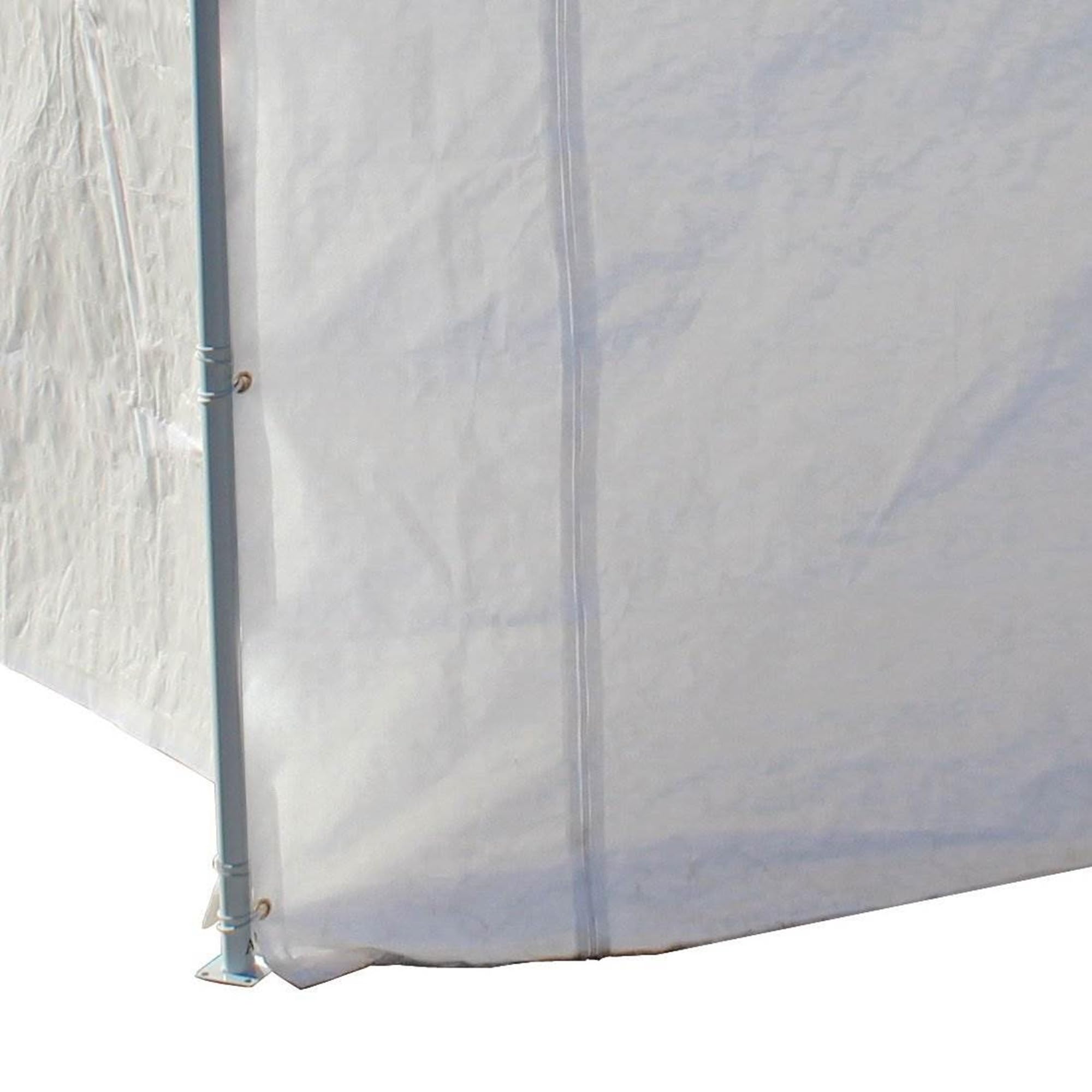Canopy Tent Sidewalls for Domain Carport with Adjustable Straps - Waterproof White Garage Storage Accessories - Perfect for Outdoor Events, Vehicle Protection & Temporary Shelter Solutions
