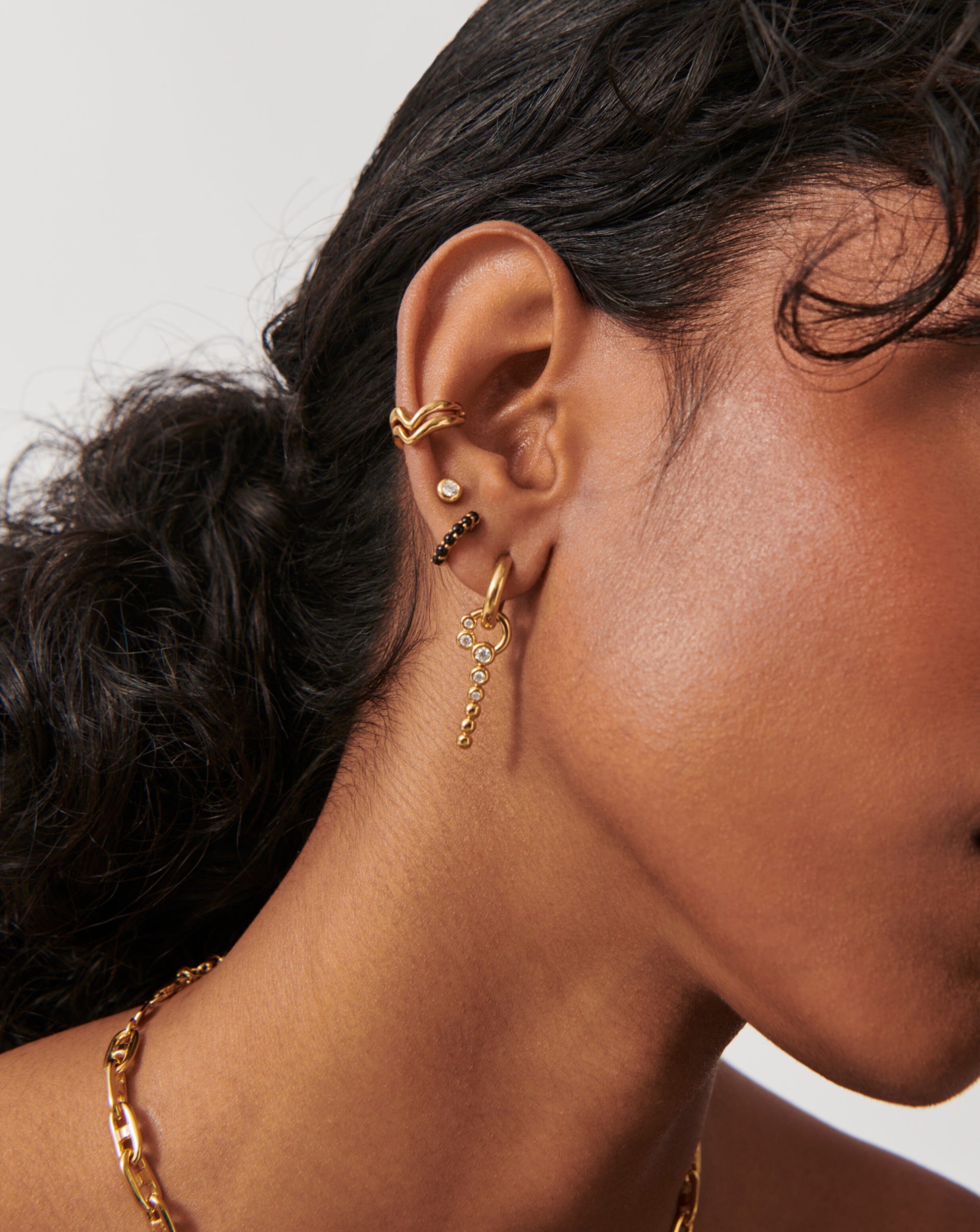 Beaded Stone Hoop Earrings for Women - Handmade Bohemian Jewelry with Natural Gemstones | Perfect for Parties, Weddings & Everyday Wear