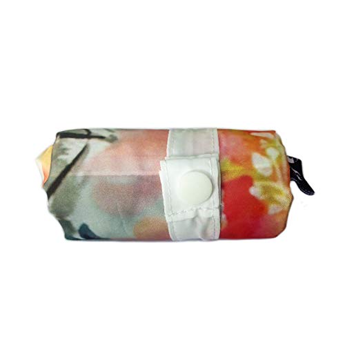 Eco-Friendly Reusable Grocery Bags - 5-Pack Fashion Totes with Peony Design for Shopping & Travel