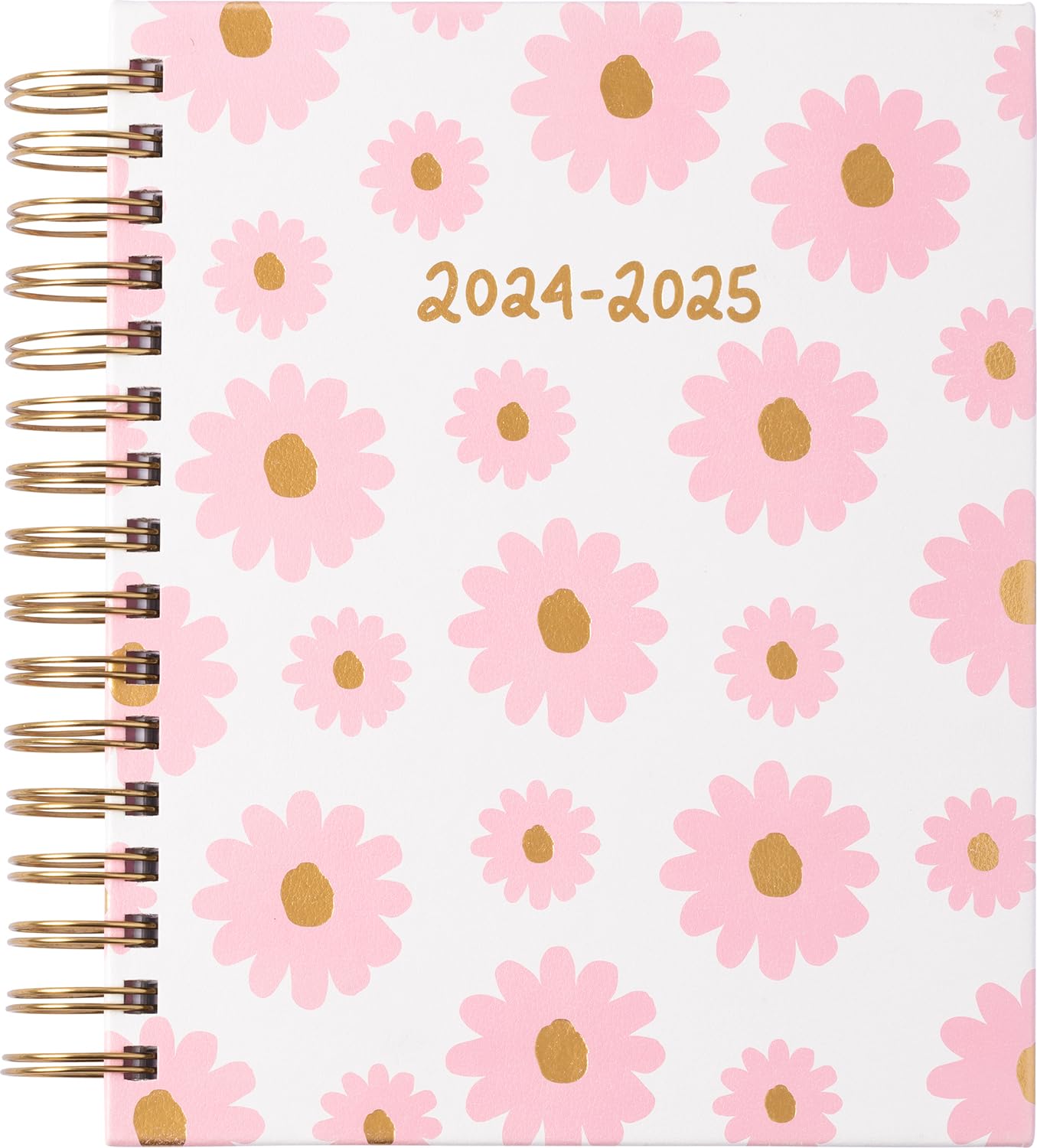 Eccolo 2024-2025 Spiral Planner - 18-Month Weekly & Monthly Academic Planner with Stickers, Floral Design, Hardcover (7.75