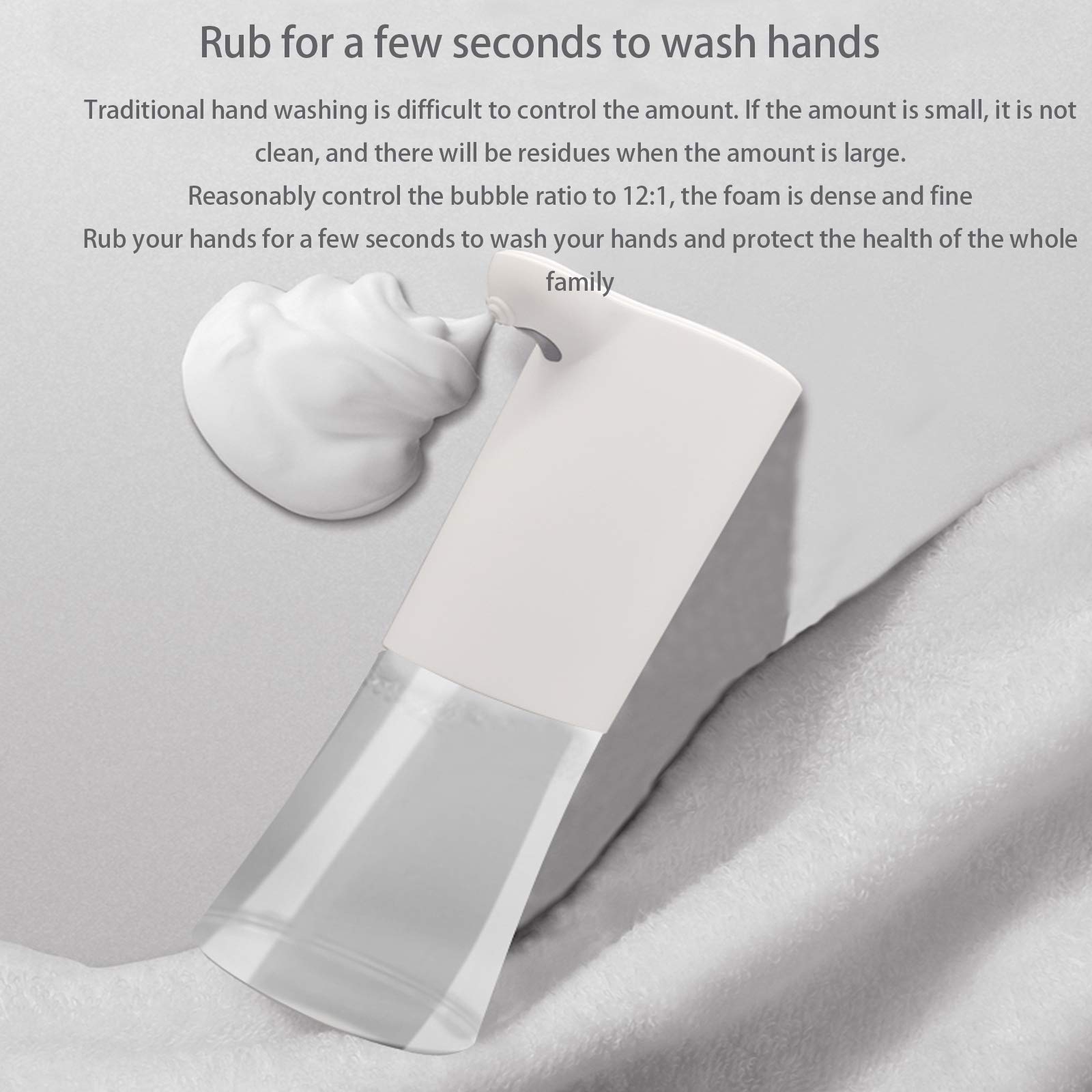 Automatic Soap Dispenser Touchless Sensor - Hands-Free Foam Soap Dispenser for Home, Beauty Salon & Office - Elitzia ETSC209 (Foam) - Ideal for Kitchen, Bathroom & Public Spaces Hygiene