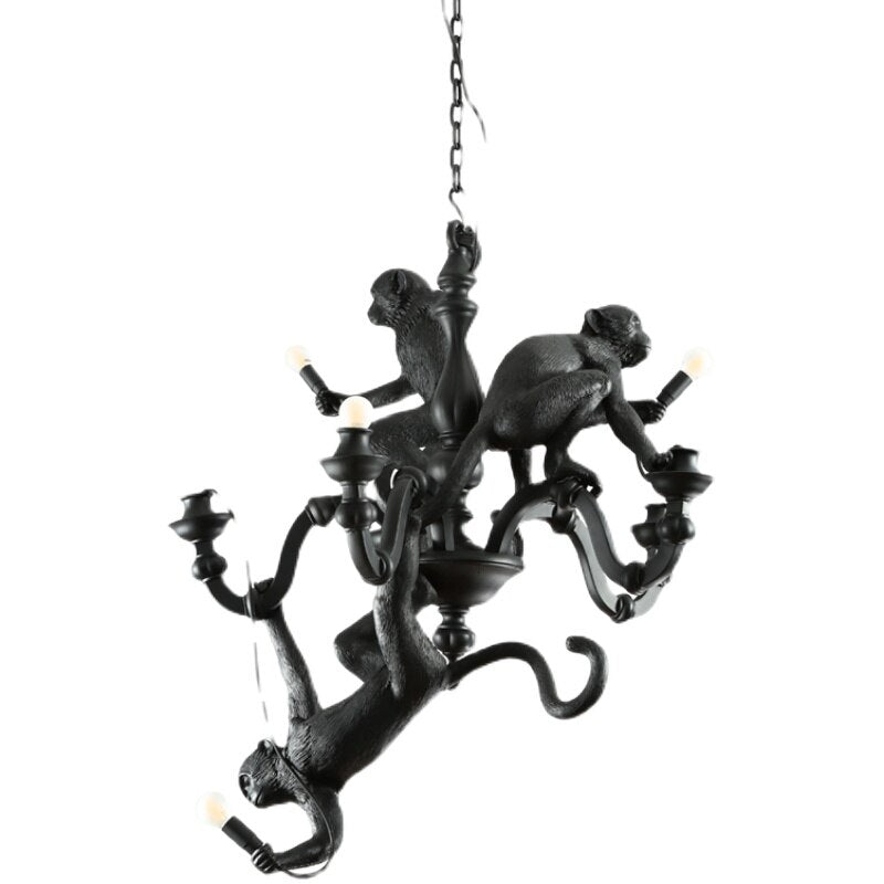 Elegant Monkey Chandelier - Luxury Crystal Ceiling Light Fixture for Dining Room & Bedroom Decor