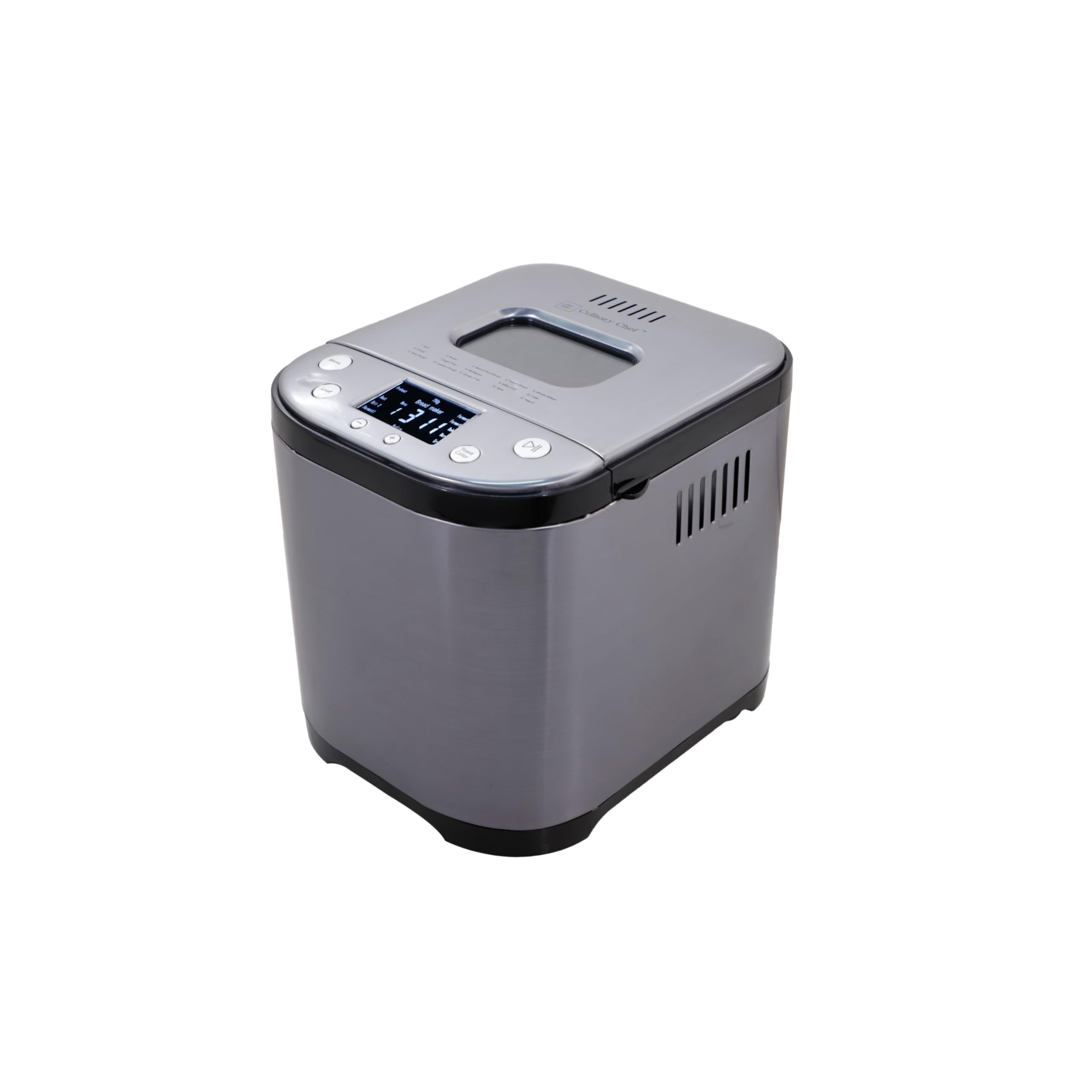 15-in-1 Bread Maker Machine with Nonstick Bowl - Bake Gluten-Free Bread, Cake & Yogurt - 3 Crust Colors & 3 Loaf Sizes (2LB XL-Black) - Perfect for Home Baking, Gifts & Healthy Eating
