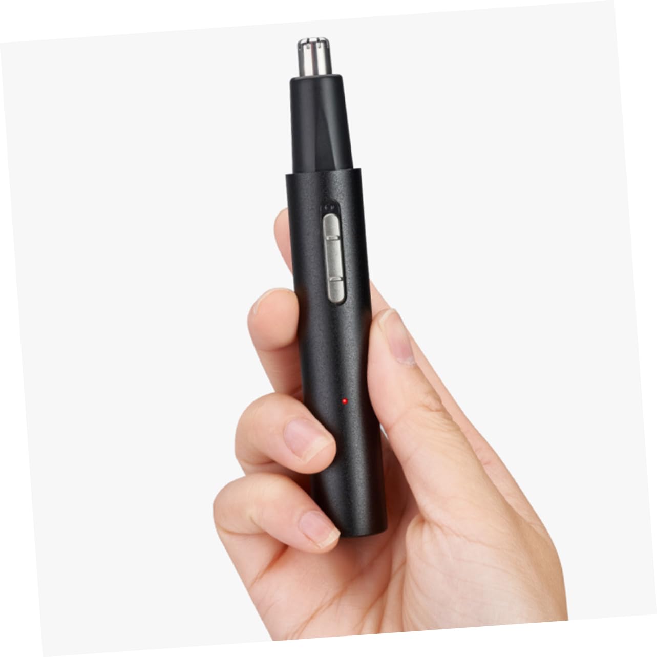 Baluue Electric Nose Hair Trimmer for Men - Rechargeable Ear & Beard Trimmer with Metal Aluminum Body - Perfect for Grooming, Travel & Personal Care (Black)