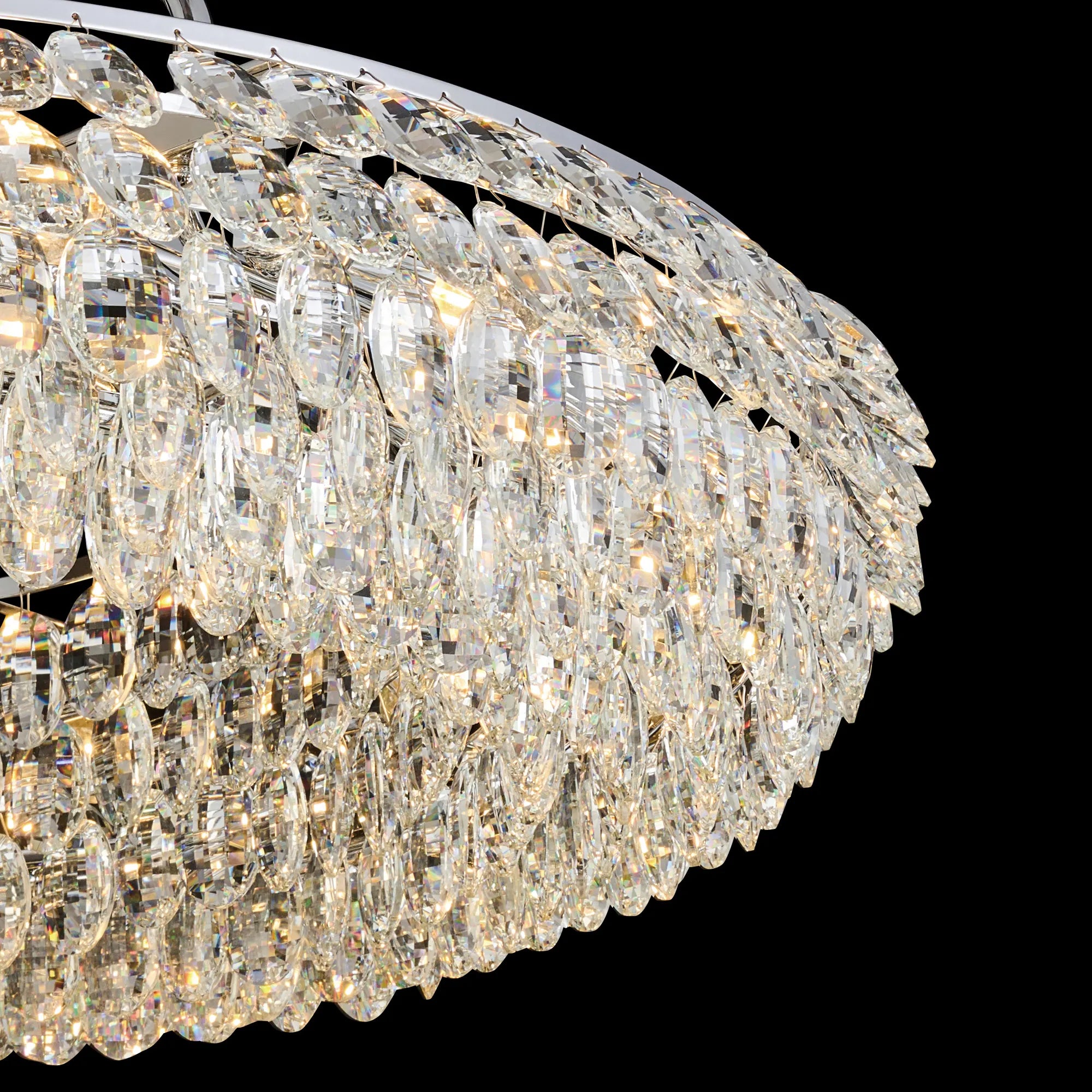 Consten Semi Flush Ring Ceiling Light Fixture with E14 Socket - Perfect for Bedroom, Hallway & Small Space Lighting
