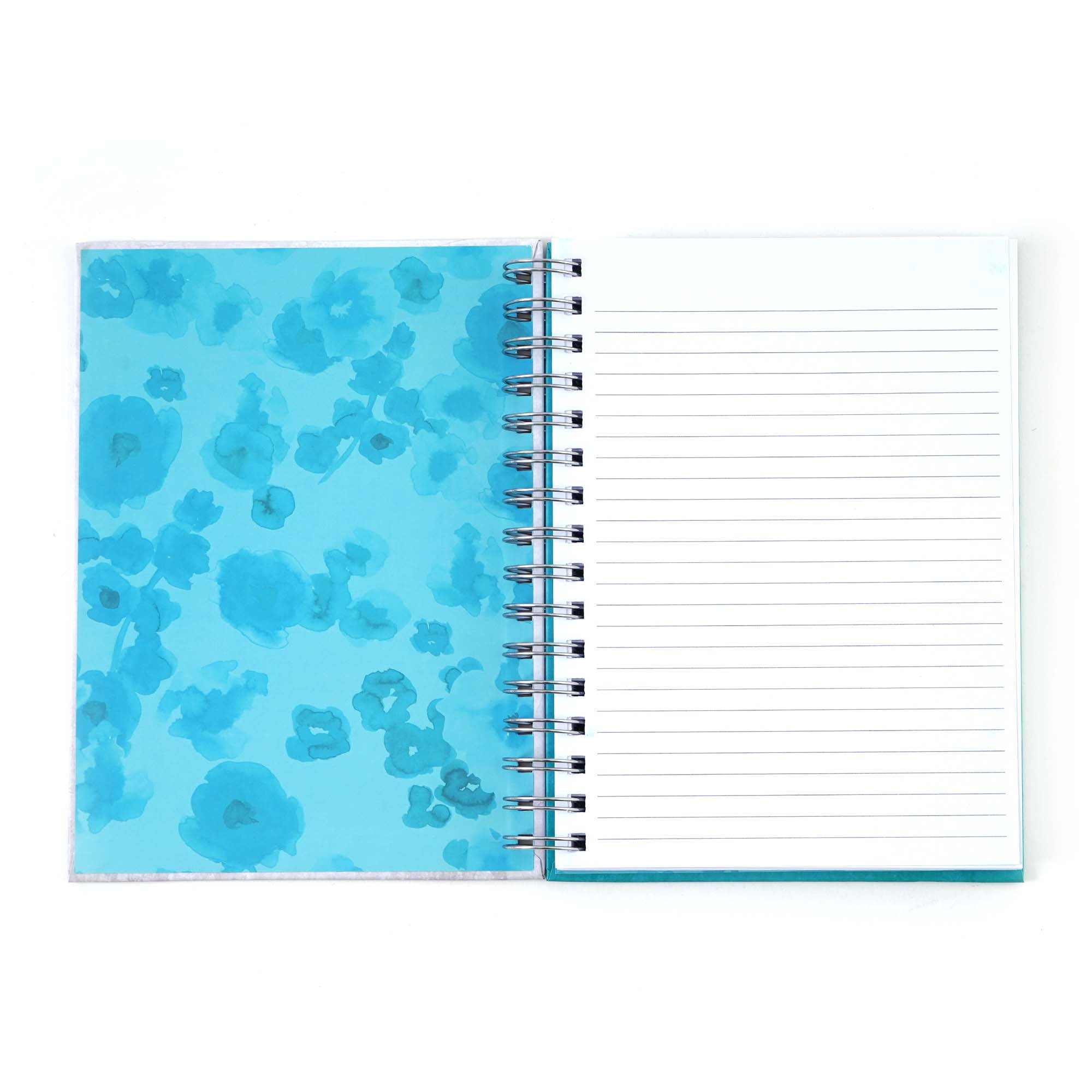 160-Sheet Jumbo Spiral Perfume Floral Hot Stamp Notebook Journal, 8.5