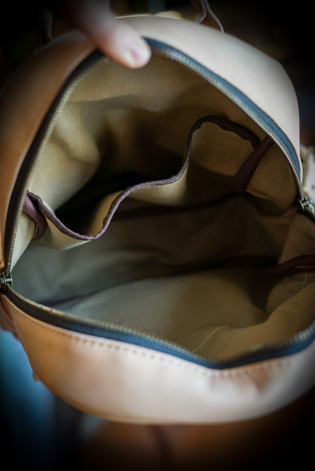 Premium Mini Venture Backpack - Genuine Vegetable-Tanned Leather - Perfect for Travel, Hiking & Everyday Use