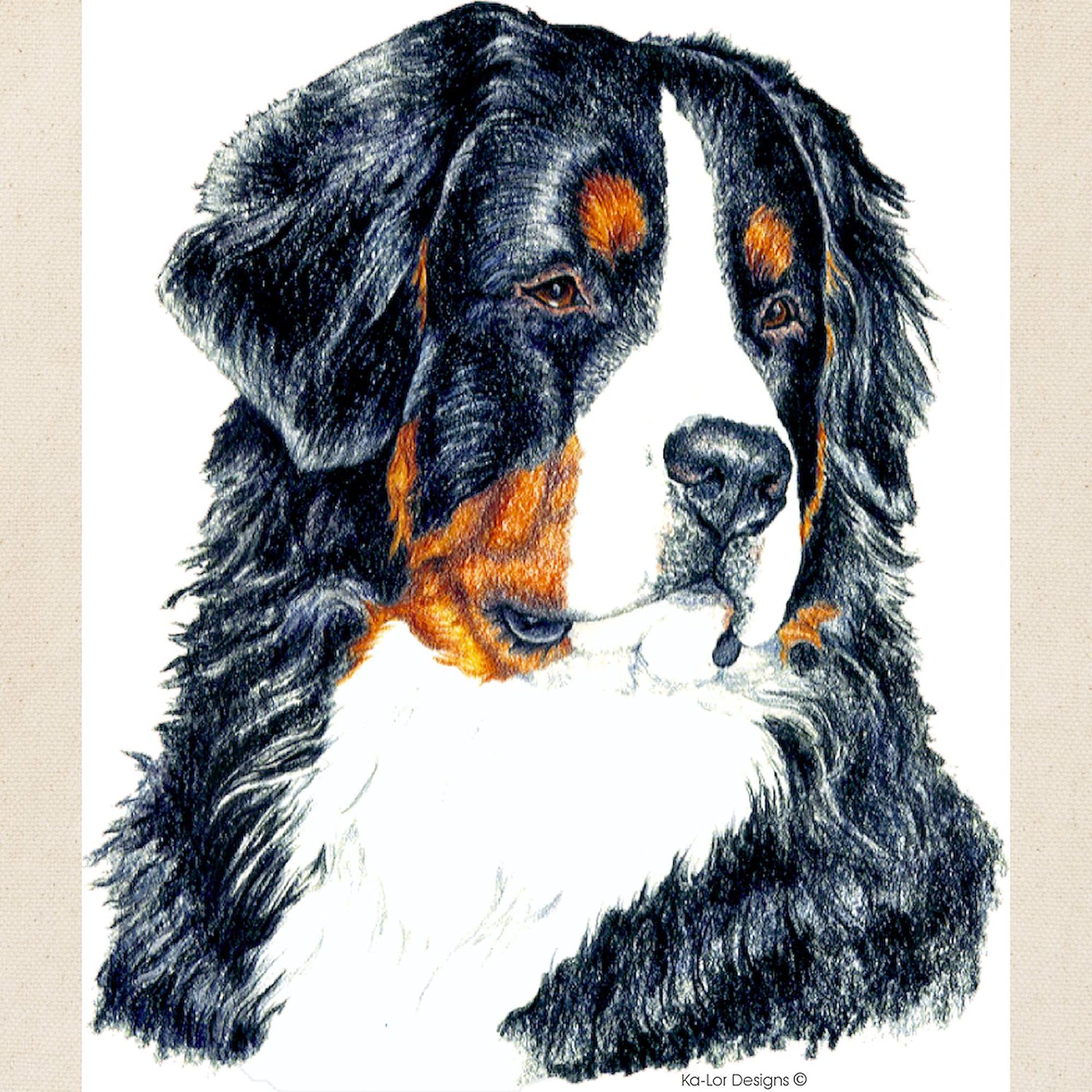 Bernese Mountain Dog Portrait Canvas Tote Bag - Eco-Friendly Reusable Shopping Bag for Groceries, Beach & Daily Use | CafePress