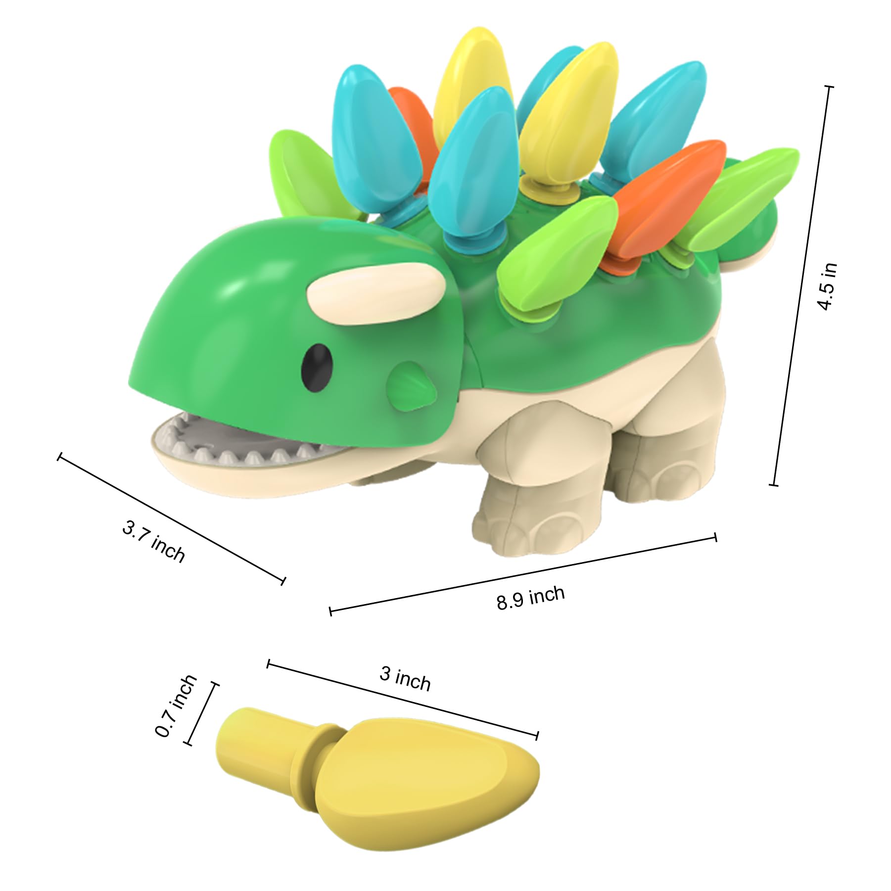 Dinosaur Montessori Toys for Toddlers 1-3 Years Old - Fine Motor Skills Educational Toys for Boys & Girls, Easter Basket Stuffers, Birthday Gifts for 12-18 Month Old Babies | Perfect for Preschool Learning & Sensory Play