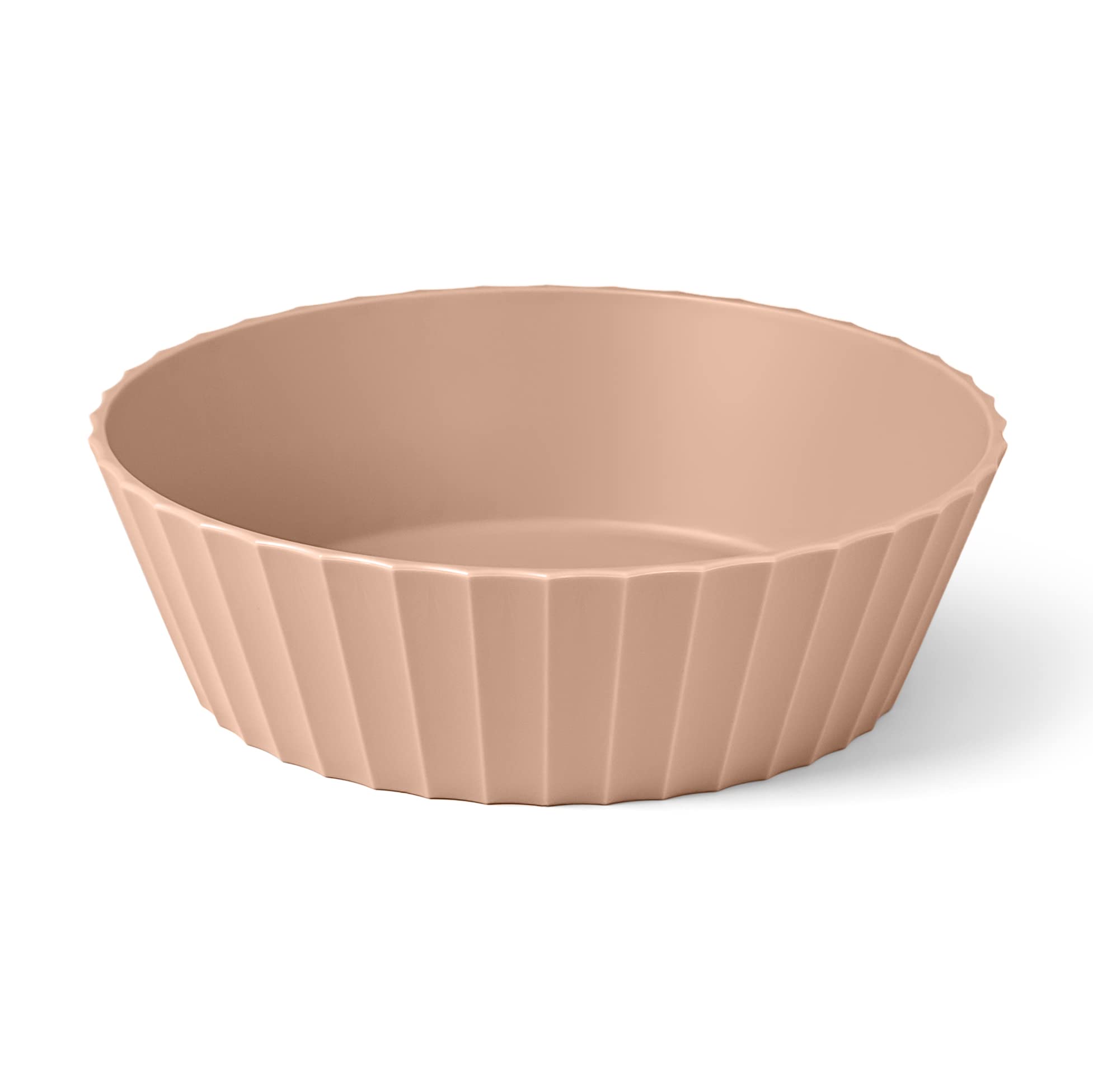 Hera Ceramic Bowl - Medium Size, Pink Sand Color - Perfect for Salads, Snacks & Home Decor
