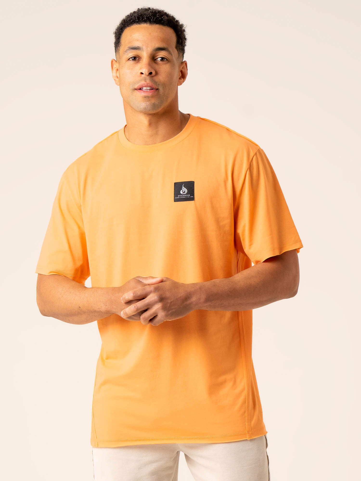 Dynamic Oversized T-Shirt in Orange Sherbet - Comfortable & Stylish for Casual Wear, Street Fashion, and Everyday Outfits