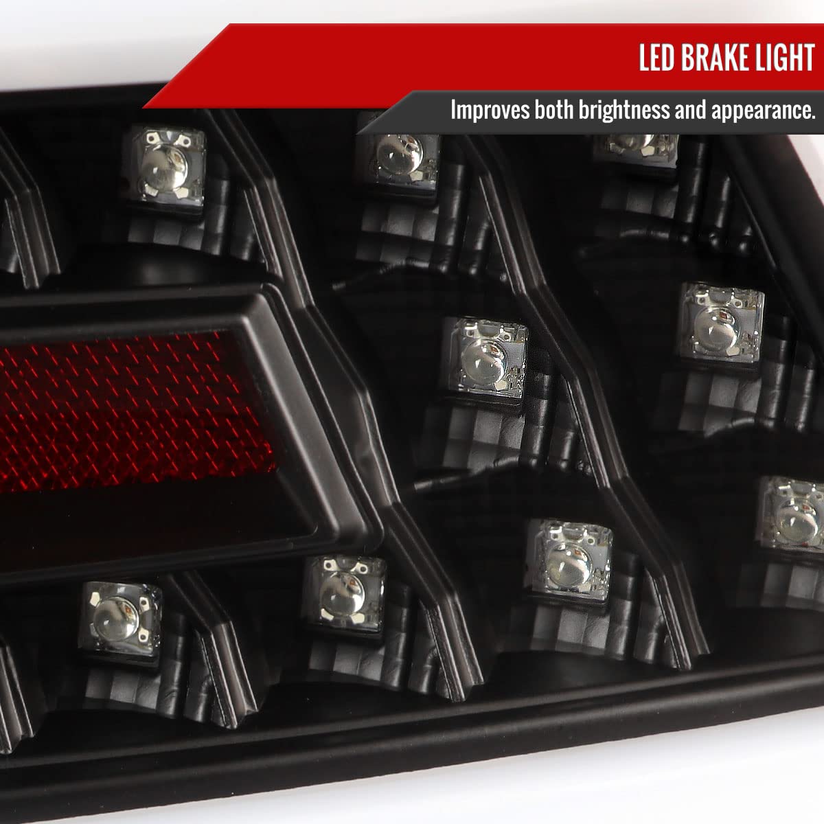 Black Sequential LED Tail Lights for 2015-2021 Subaru WRX - Smoked Brake Lamps with Turn Signal & Reverse Light - Perfect for Night Driving & Car Customization