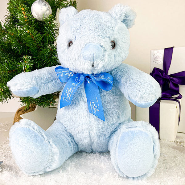 Blue Memorial Bear for Ashes - Keepsake Urn for Loved Ones | Perfect for Funerals, Memorials & Home Display