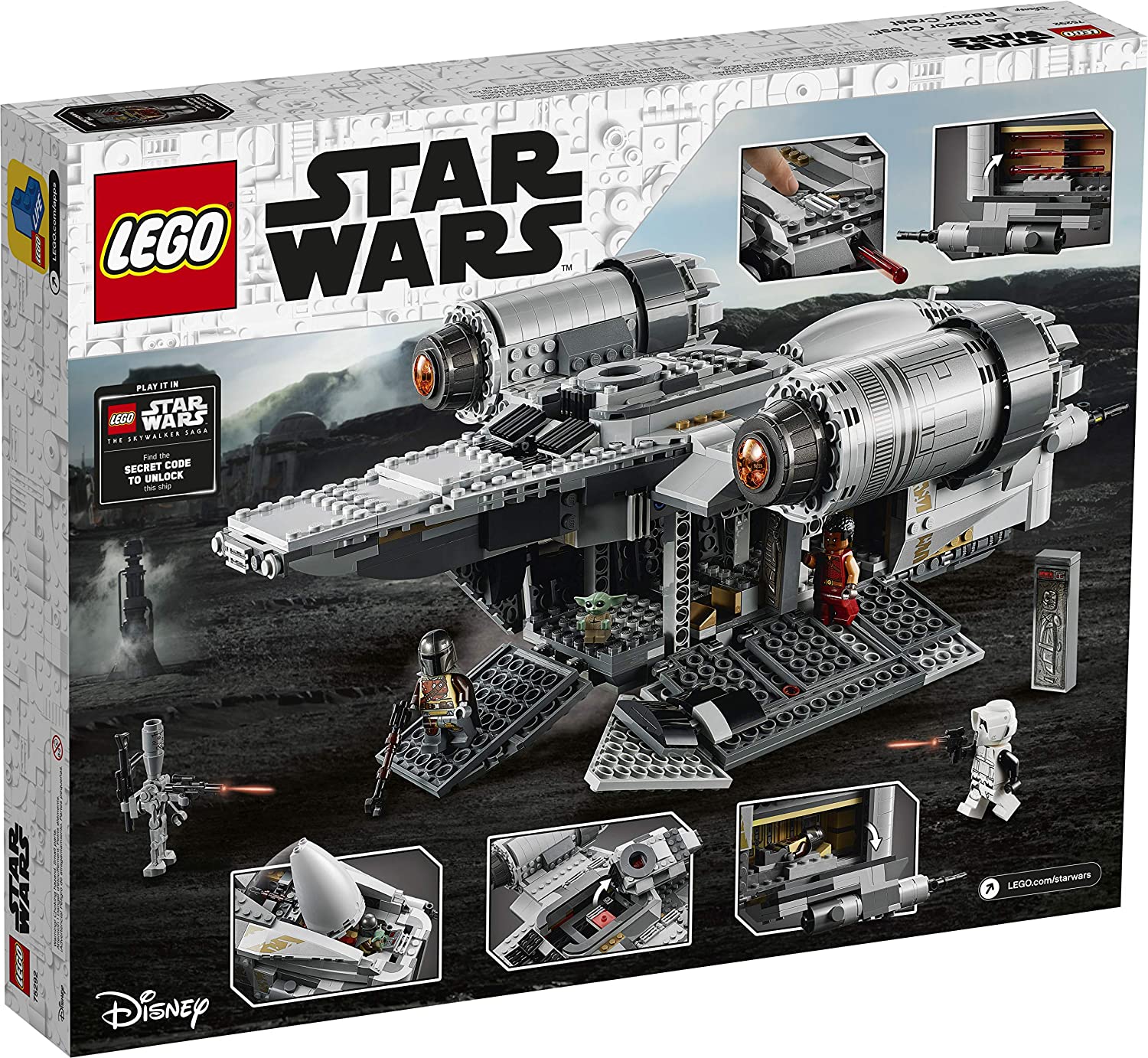 LEGO Star Wars The Mandalorian The Razor Crest 75292 Building Kit | 1,023 Pieces | Collectible Starship Model | Perfect for Display & Play | Great Gift for Star Wars Fans & LEGO Collectors | Recreate Epic Mandalorian Scenes