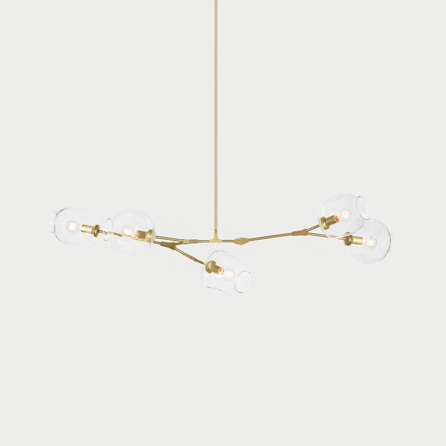 Modern Bifurcation Bubble Chandeliers - Elegant Crystal Glass Ceiling Light Fixture for Dining Room, Living Room & Bedroom Decor