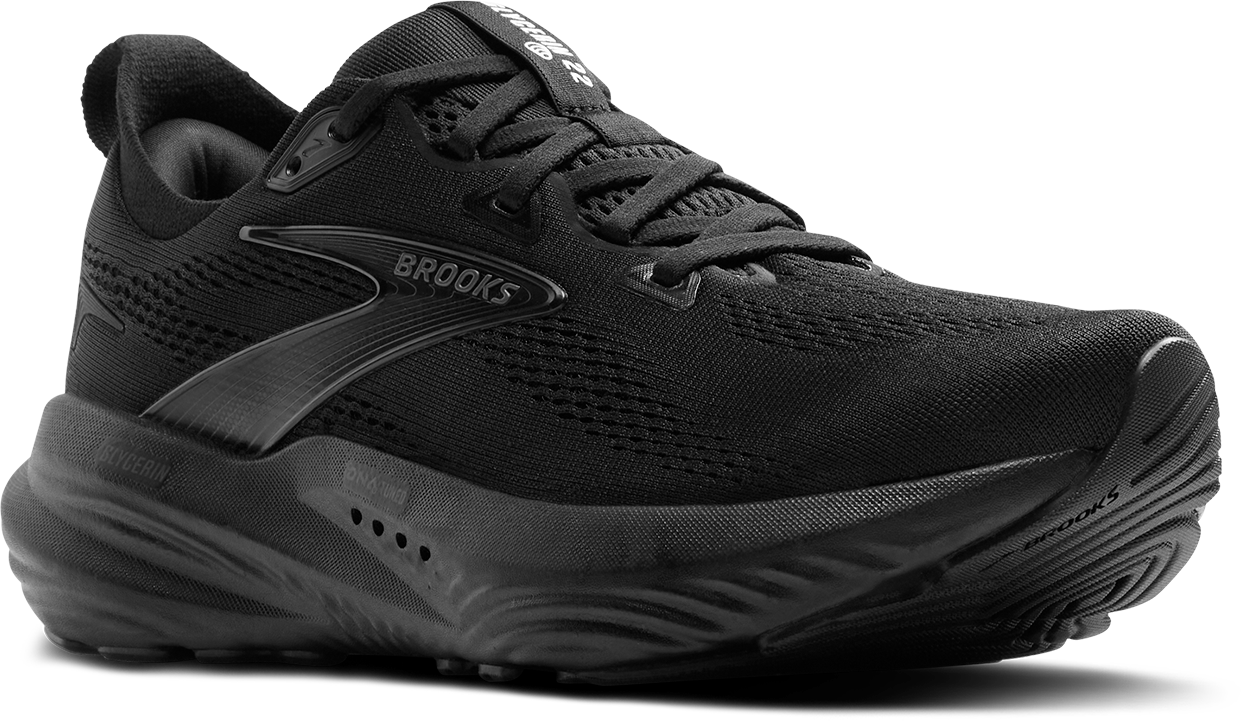 Men's Glycerin 22 Running Shoes - Black/Black/Ebony | Lightweight Cushioned Sneakers for Jogging, Gym Workouts & Daily Wear