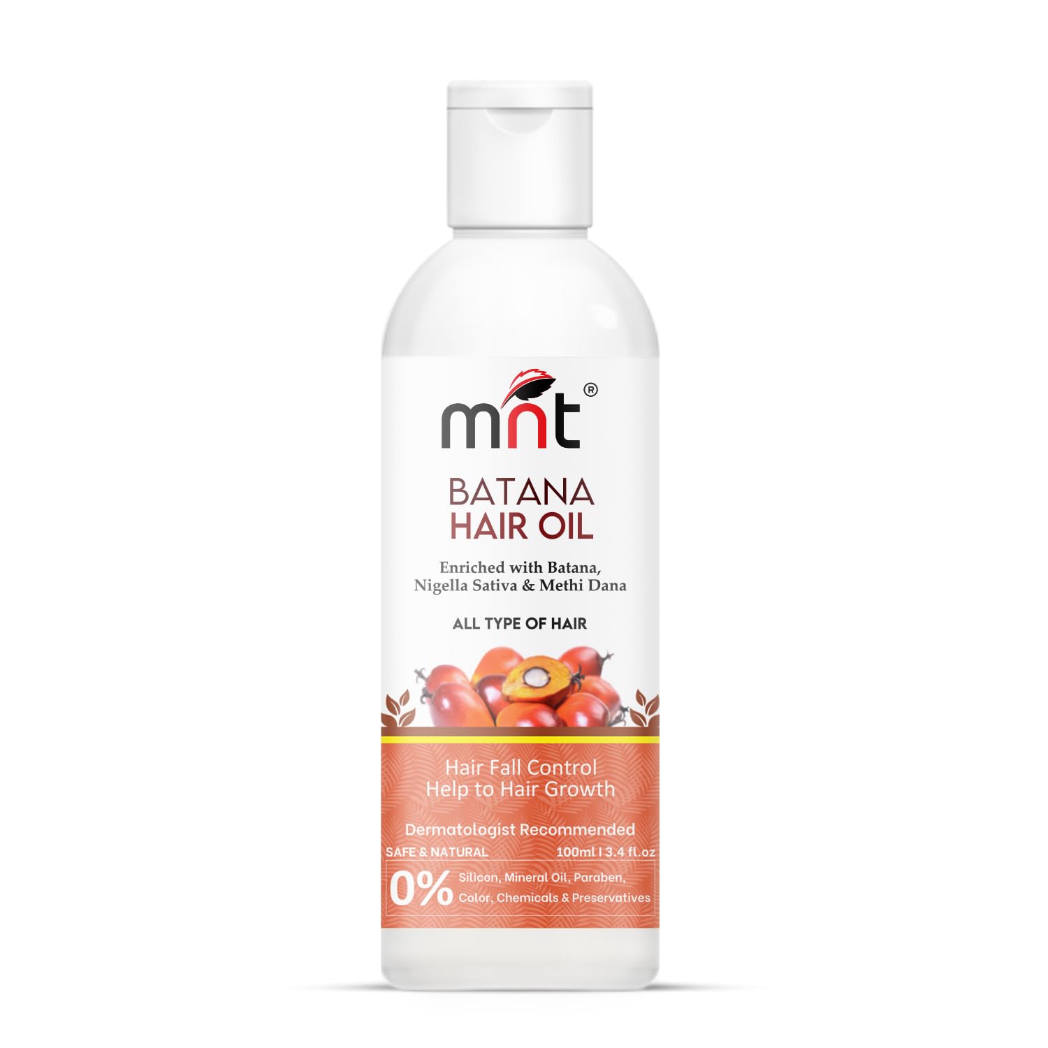 Pure Batana Oil for Hair Growth with Fenugreek & Curry Leaf Extract | 100ml Natural Hair Treatment for Thicker, Shiny, Stronger & Healthy Hair | Stops Hair Fall | Perfect for Daily Scalp Massage & Overnight Hair Mask