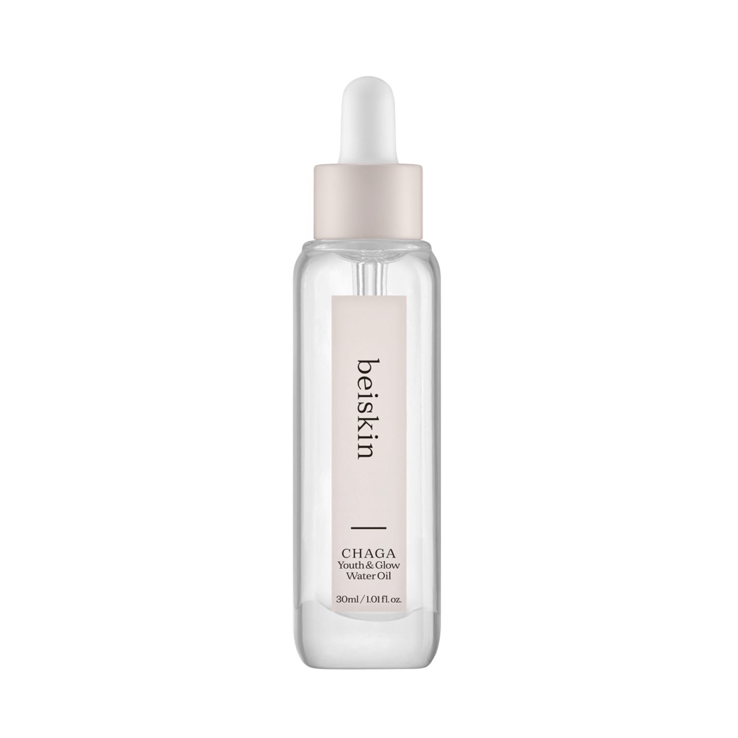 Beiskin CHAGA Youth & Glow Water Oil 30ml - Anti-Aging Facial Serum for Hydration & Radiance - Perfect for Daily Skincare Routine & Nighttime Rejuvenation