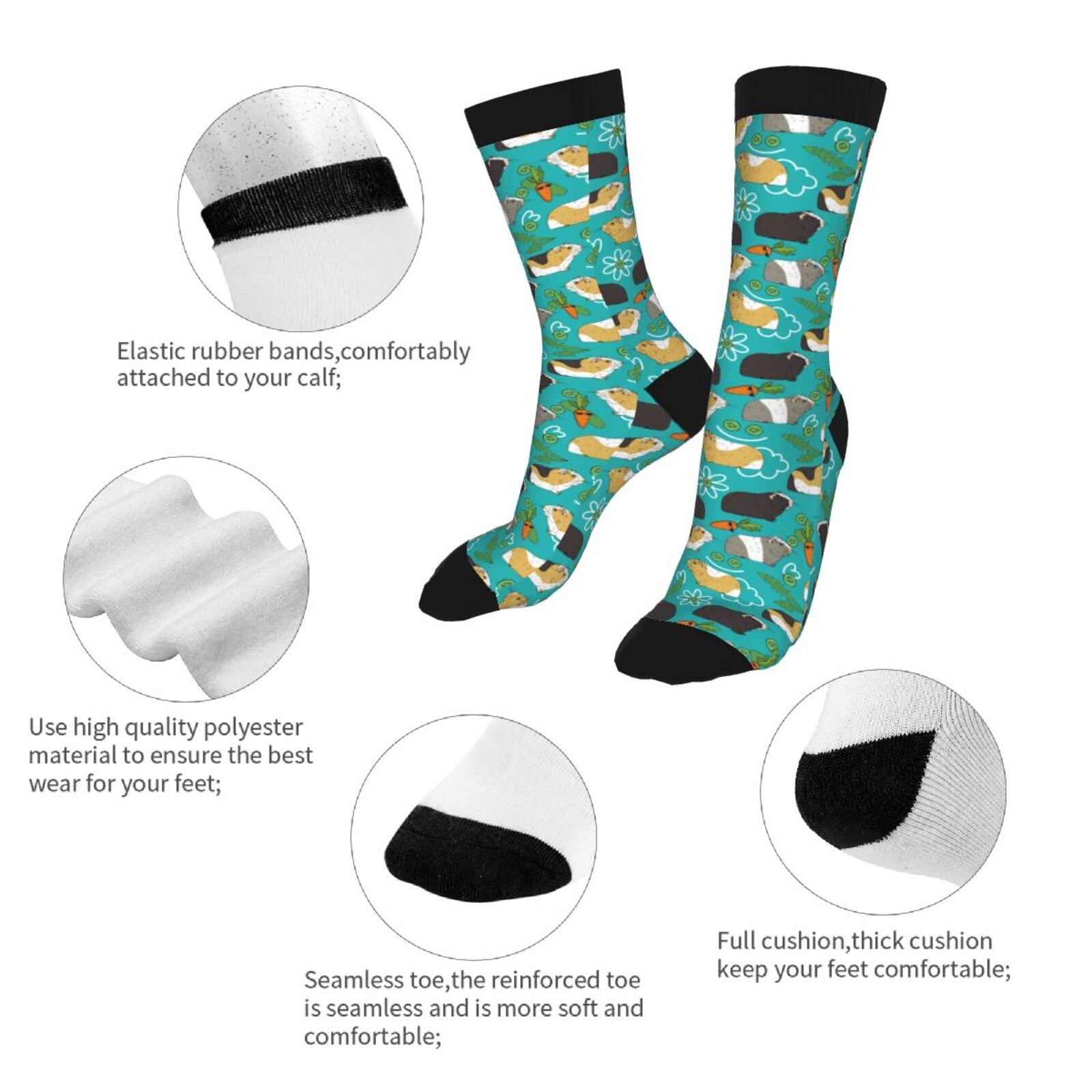 Funny Crazy Novelty Crew Socks for Men & Women - Comfortable Casual Dress Socks for Running, Athletic & Hiking - Perfect for Sports, Gifts & Everyday Wear