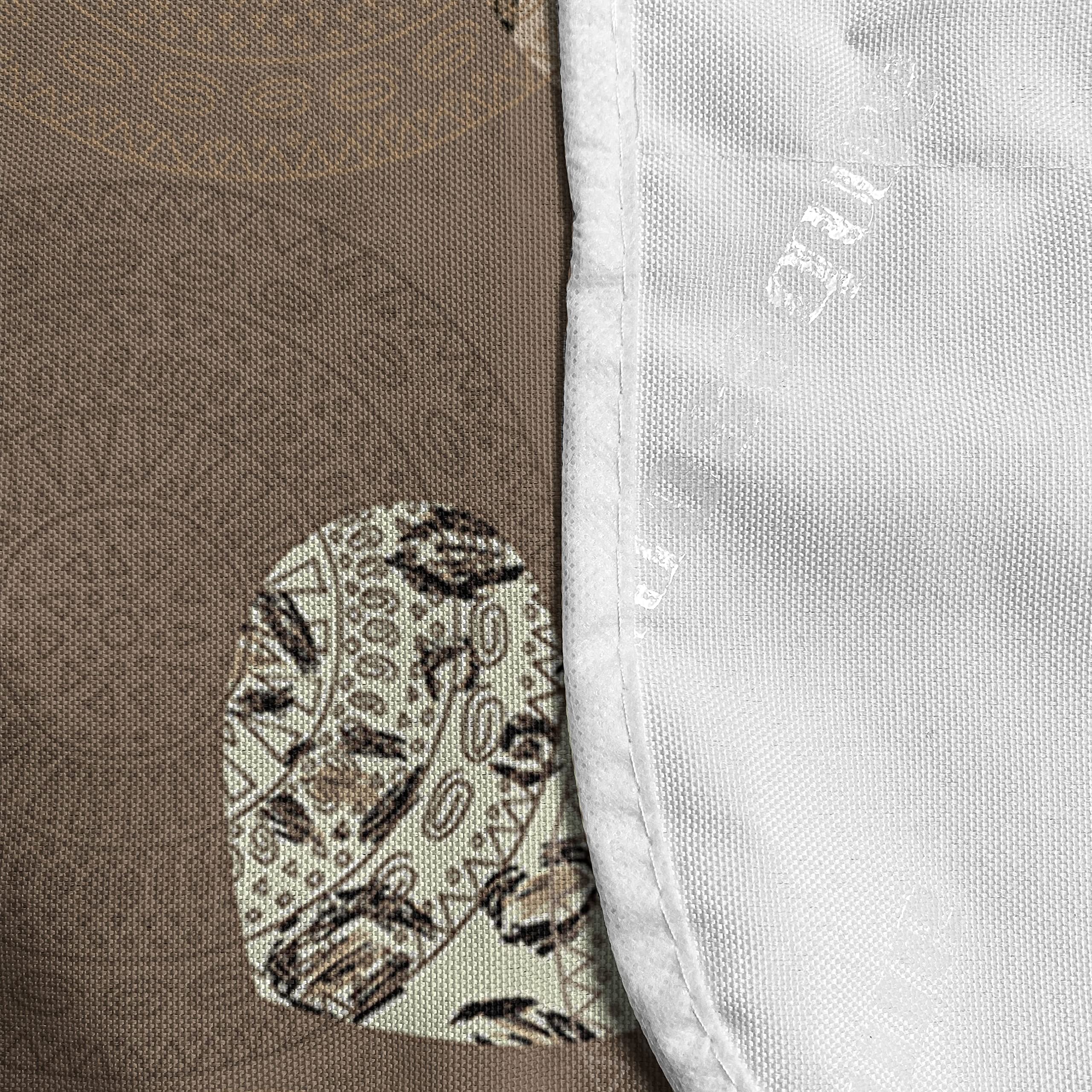 Ambesonne Hearts Microwave Cover - Leopard Print & Mandala Style Waterproof Kitchen Organizer with Pockets, 36