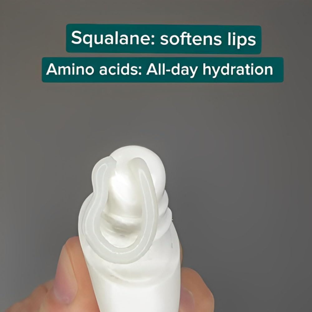 **Squalane + Amino Acids Lip Balm with SPF - Natural Hydrating Lip Care for All-Day Moisture (5-Pack) - Perfect for Travel, Sun Protection & Dry Lips**