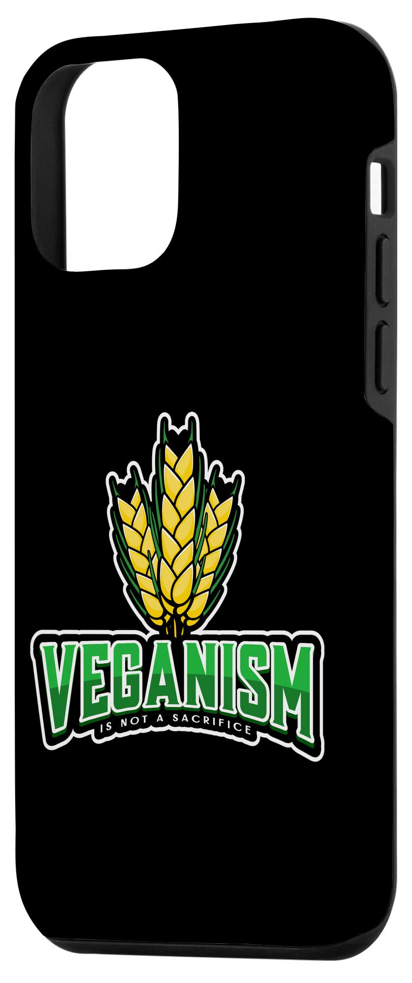 iPhone 12 Mini Vegan Case - Eco-Friendly Plant-Based Phone Cover with 'Veganism Is Not A Sacrifice' Saying - Perfect for Animal Lovers & Sustainable Lifestyle