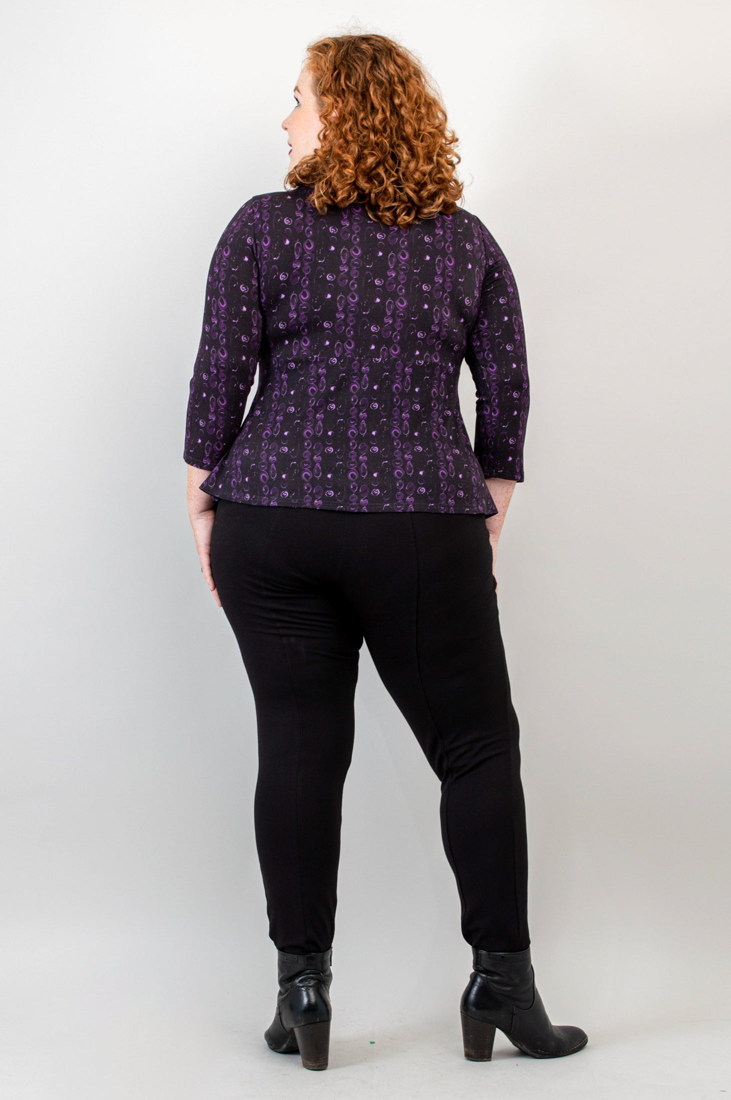 Kim 3/4 Sleeve Blouse with Royale Necklace - Bamboo Fabric Women's Tops for Work & Casual Wear | Final Sale