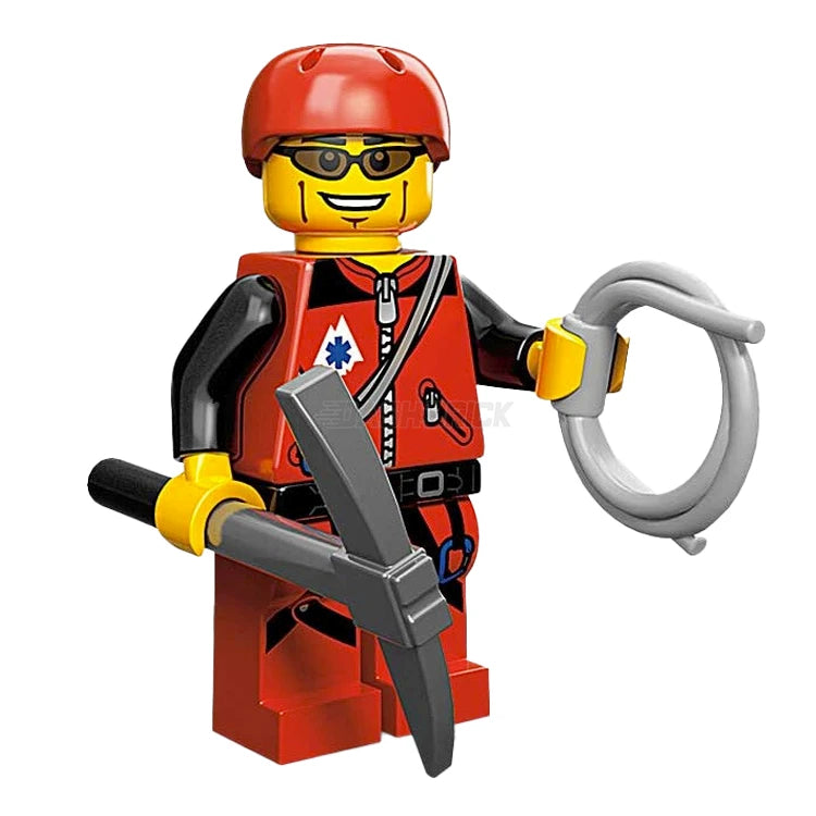 LEGO Collectible Minifigures Series 11 Mountain Climber (9/16) - Rare Action Figure for LEGO Fans & Collectors - Perfect for Display, Gifts, and LEGO City Adventure Scenes