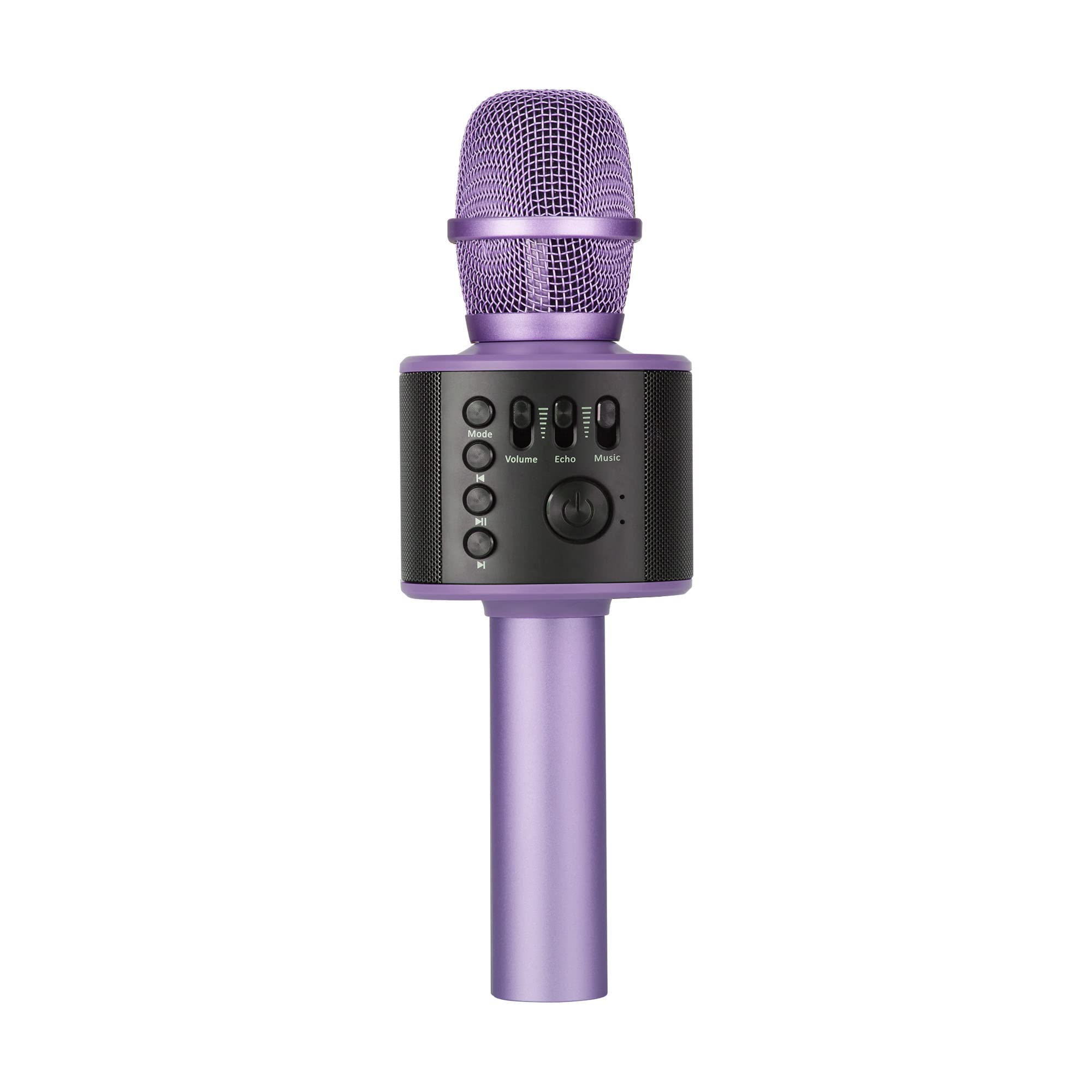 Core Innovations Wireless Bluetooth Karaoke Microphone with Built-in Speakers & HD Recording - Portable Handheld Mic for Kids & Adults (Lilac) | Perfect for Home Parties, Singing Practice & Travel Entertainment