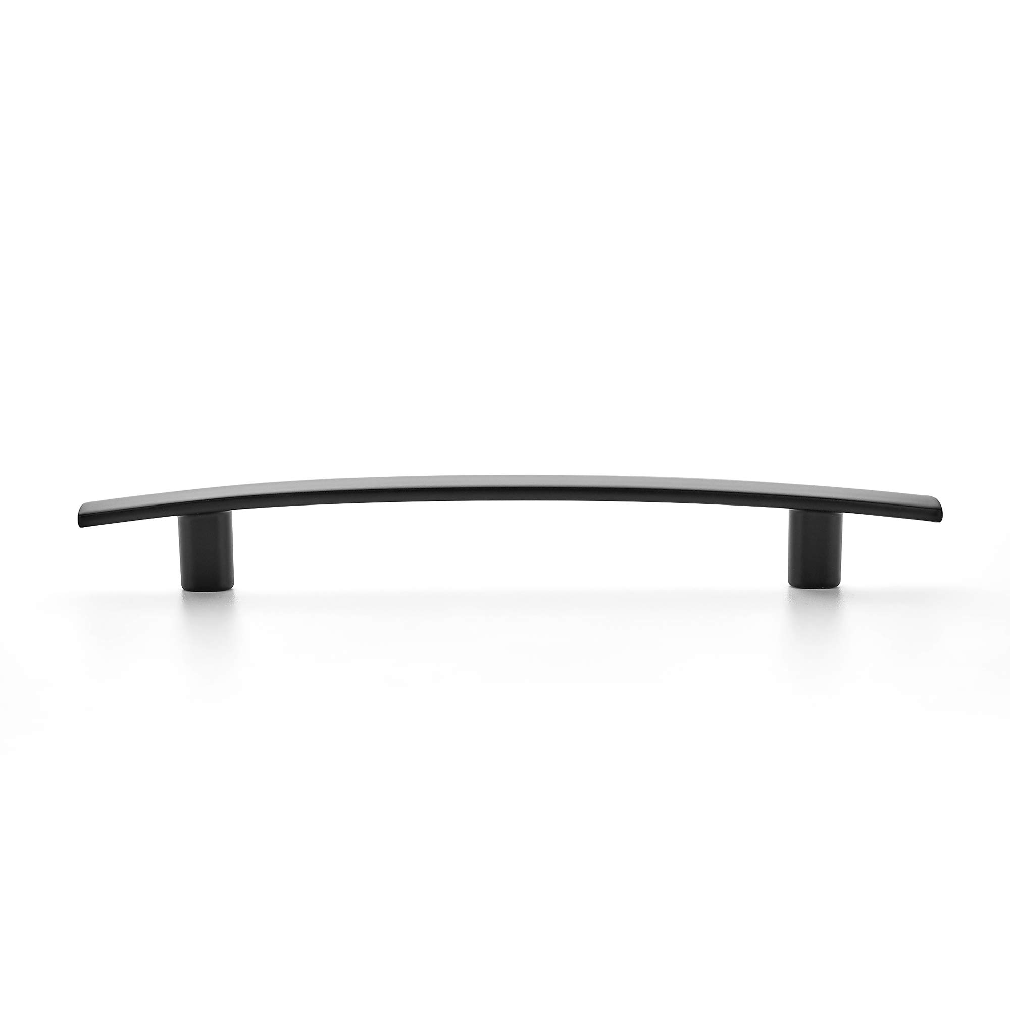Ravinte 25 Pack 7-1/4 Inch Curved Cabinet Pulls - Matte Black Kitchen Drawer Handles - 7.25