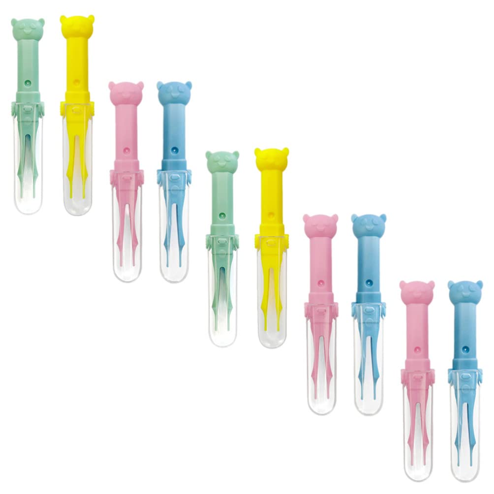 10-Piece Clip Belly Button & Ear Cleaning Tool Set - Baby Nose & Ear Wax Cleaner, Round Brush & Precision Tweezers for Infants - Safe & Gentle Hygiene Kit for Newborns, Toddlers & Kids - Perfect for Bath Time & Daily Baby Care Routine