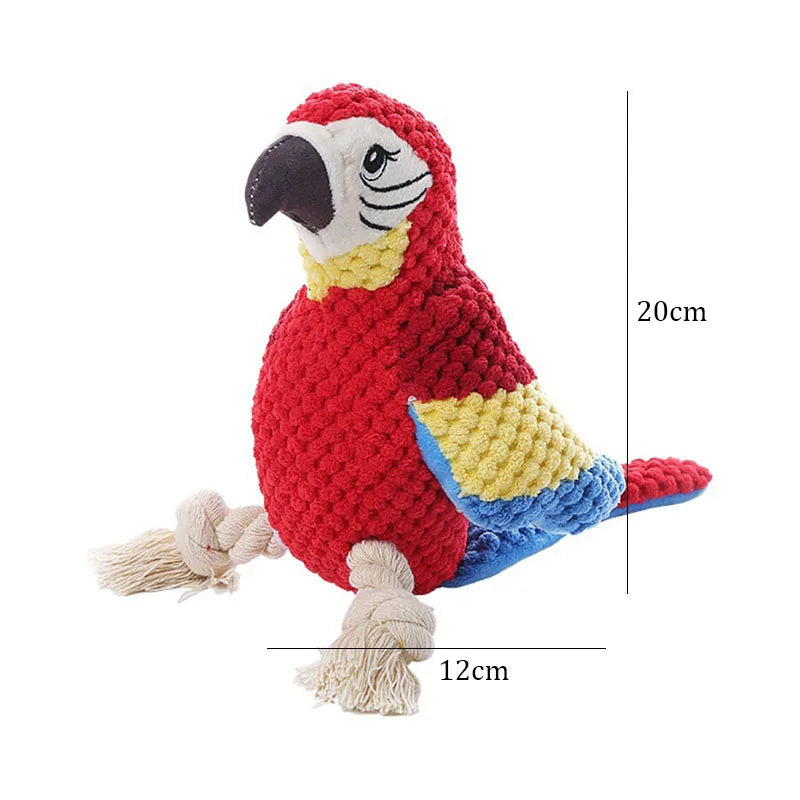 Interactive Talking Parrot Toy with Realistic Sounds - Fun & Engaging Pet Bird Toy for Playtime & Training - Perfect for Cockatiels, Parakeets & Conures