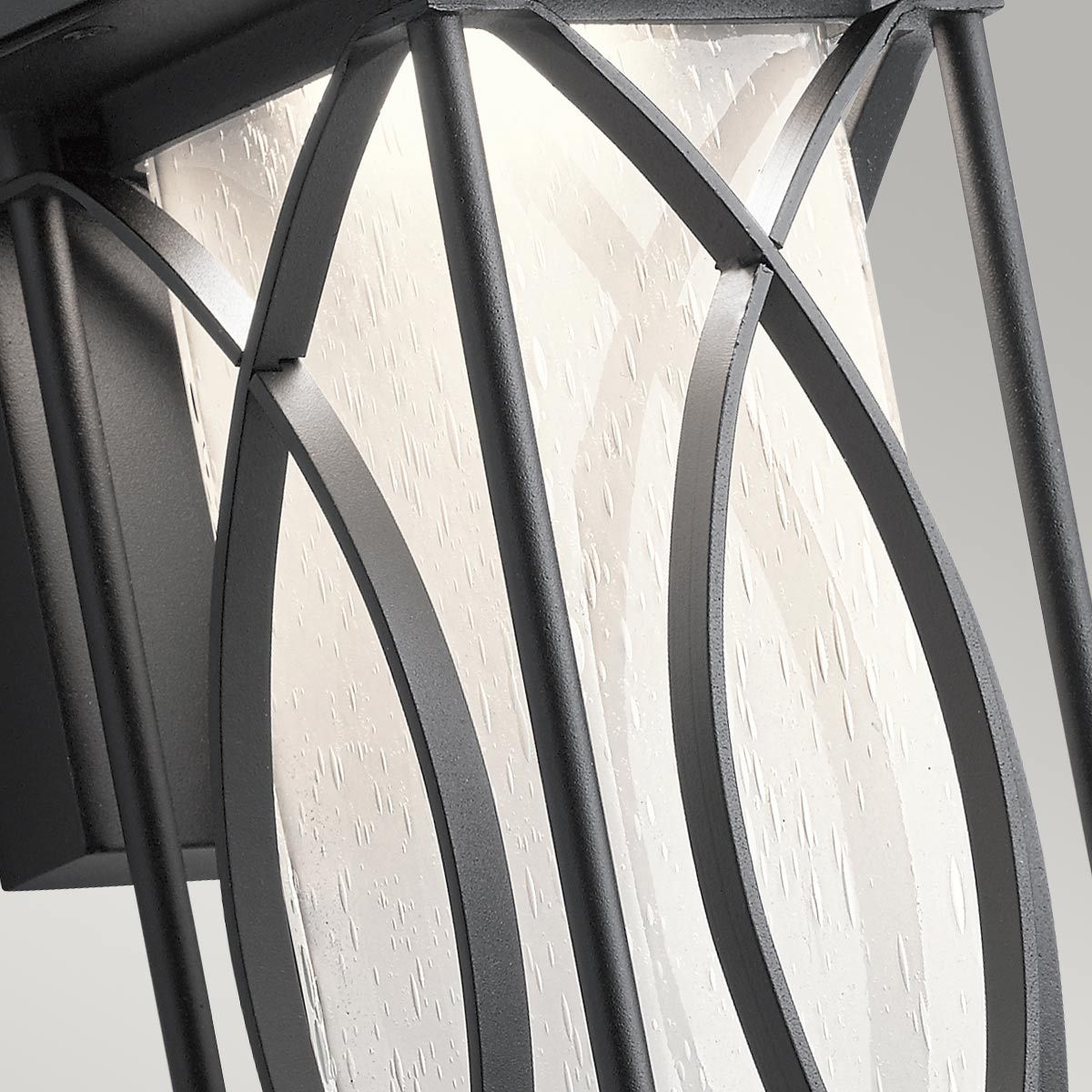 Ashbern 1 Light Small/Medium/Large Outdoor Wall Lantern - Textured Black Finish, E27 Socket, IP44 Waterproof - Perfect for Porch, Patio, Garden & Exterior Wall Lighting