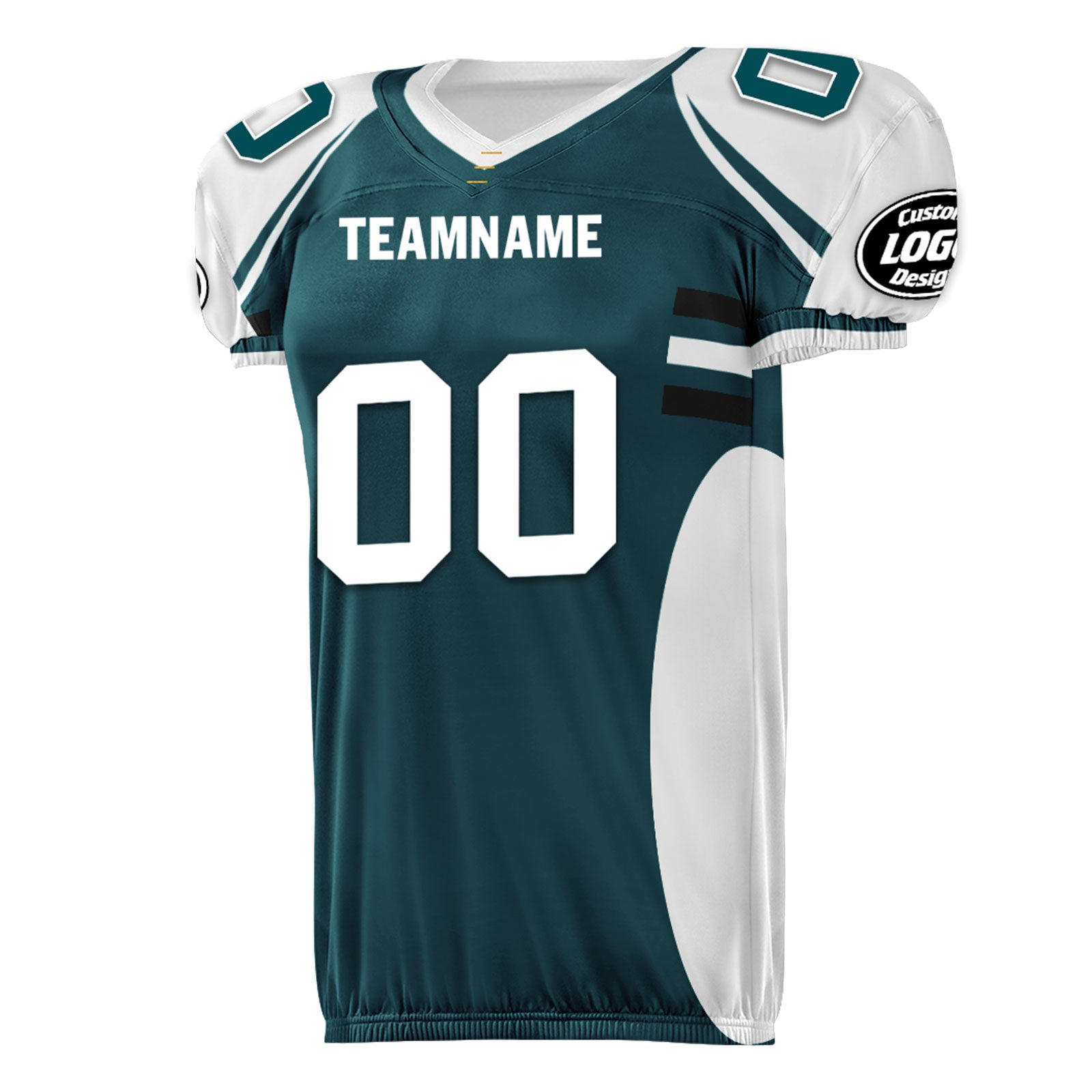 Custom Green & White Pennsylvania High Performance American Football Jersey - FBJ06 D023001 - Size 23 | Perfect for Game Day, Team Sports & Fan Apparel