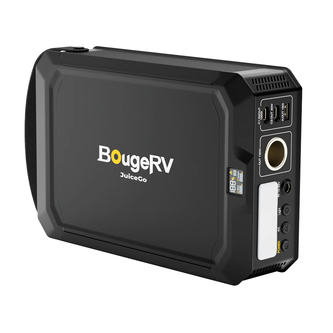 BougeRV JuiceGo 240Wh Portable Power Station - Solar Generator for Camping, RV, Emergency Backup & Outdoor Adventures | Compact & Lightweight Lithium Battery Pack