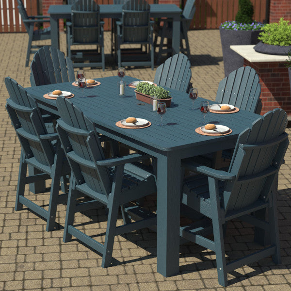 Muskoka 7-Piece Counter Bistro Dining Set - Patio Bar Height Table & Stools for Outdoor Entertaining & Small Space Dining