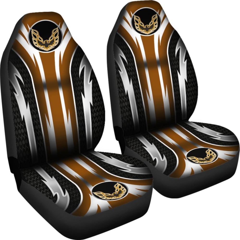 **Pontiac Firebird Front Seat Covers - Pair of 2, Genuine Brown Leather (Part #144627) - Perfect for Car Restoration & Customization**