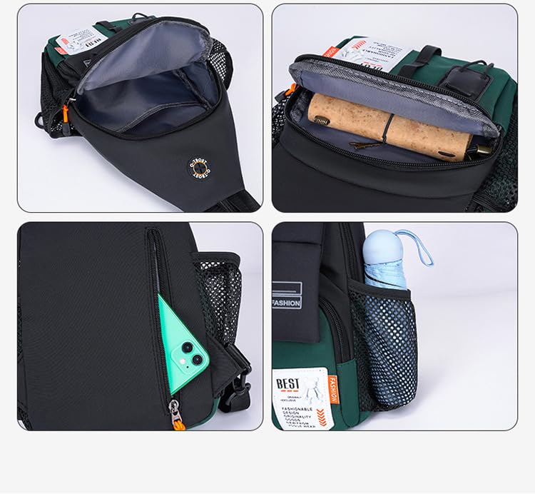 Waterproof Travel Backpack - Lightweight Sling Shoulder Bag for Hiking, Camping & Daily Commute | Durable & Weather-Resistant Outdoor Gear