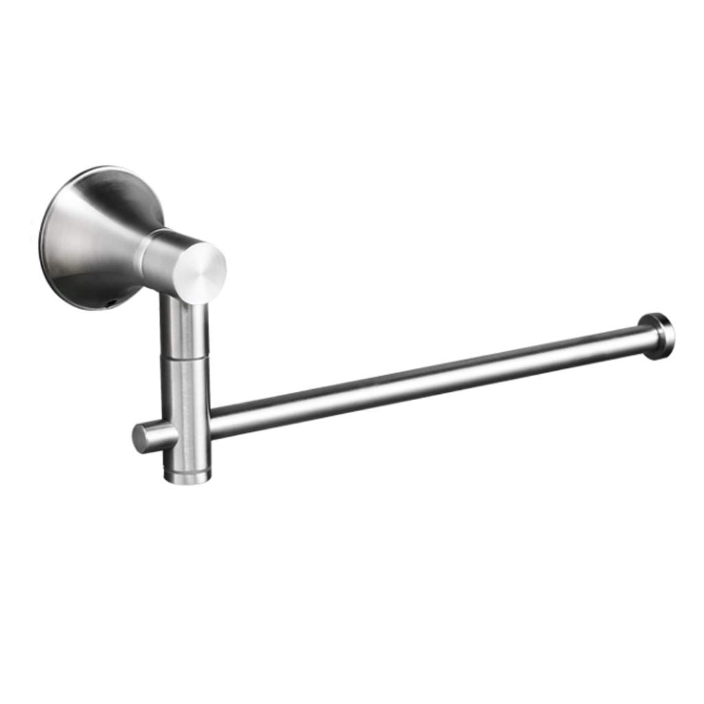 Stainless Steel Swivel Towel Bar Holder - Wall Mounted Rotatable Bathroom Towel Rack for Bathrobe & Towels - Durable & Rustproof Bathroom Accessories - Perfect for Home, Hotel, Spa & Gym Use