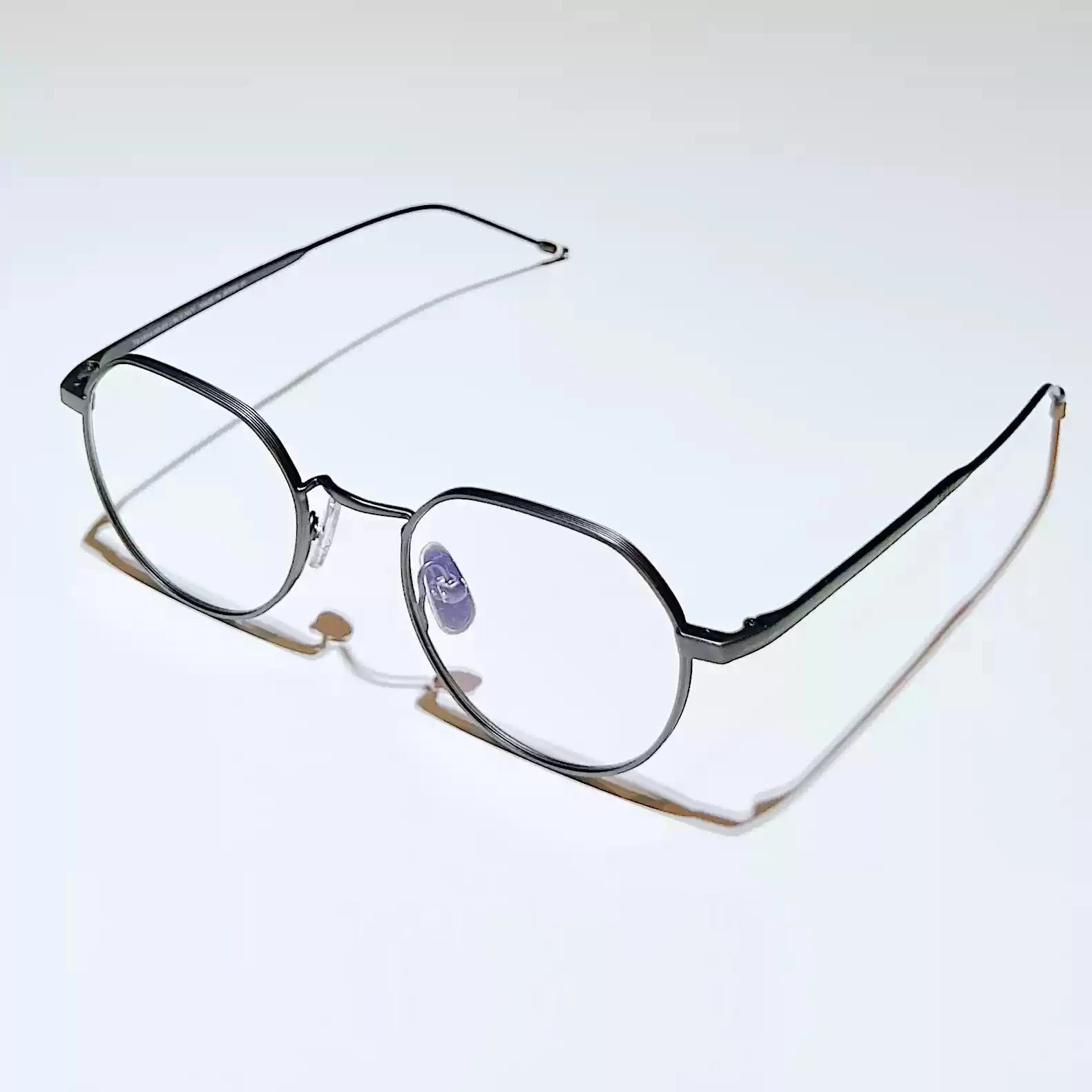 Stylish Black Unisex Full Rim Flat Top Oval Alloy Eyeglasses 42914 - Perfect for Work, Reading & Fashion Accessories