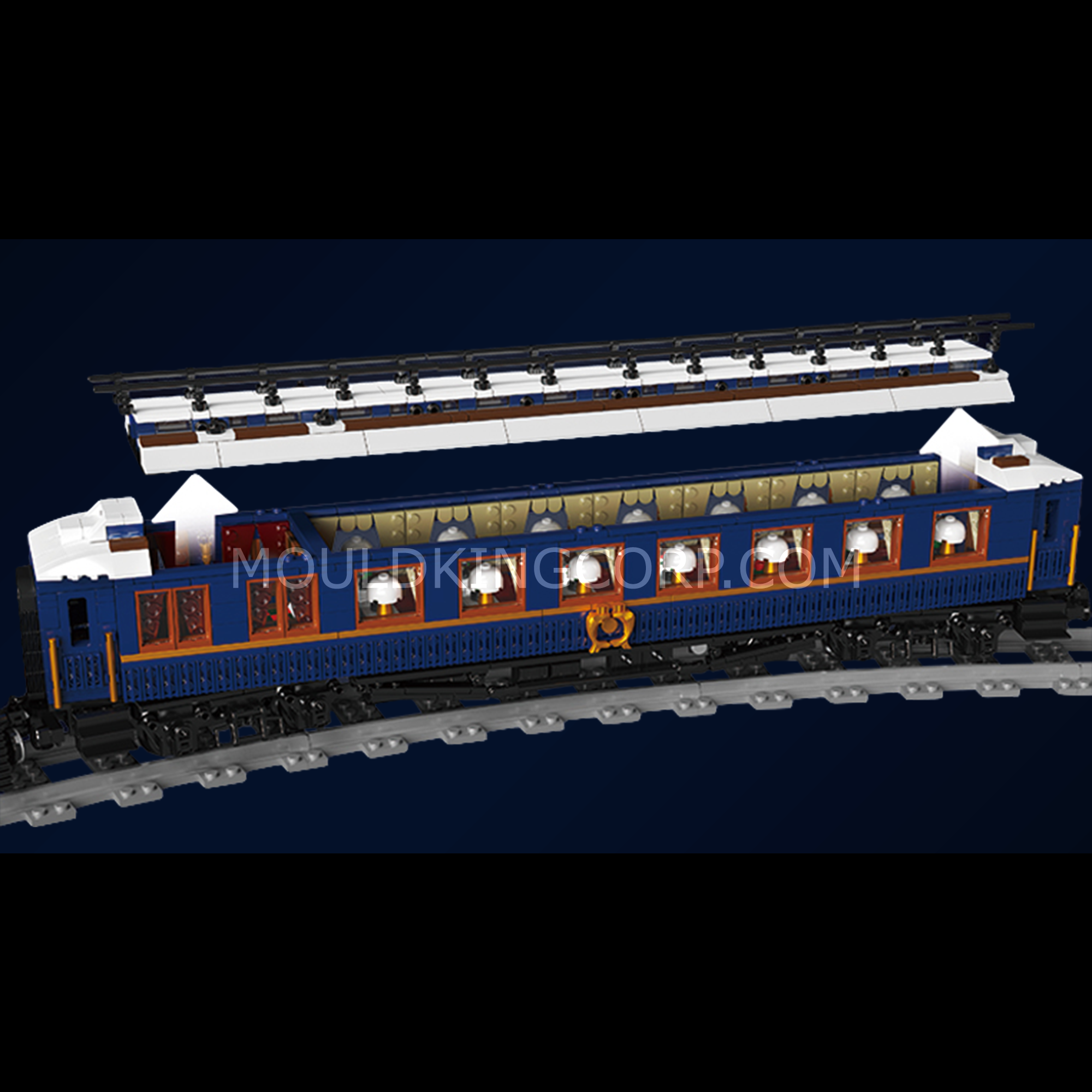 Mould King 12025 Orient Express SNCF 231 Steam Locomotives Building Set - 3,898 Piece Model Train Kit for Adults & Collectors | Perfect for Display, Gifts & Railway Enthusiasts