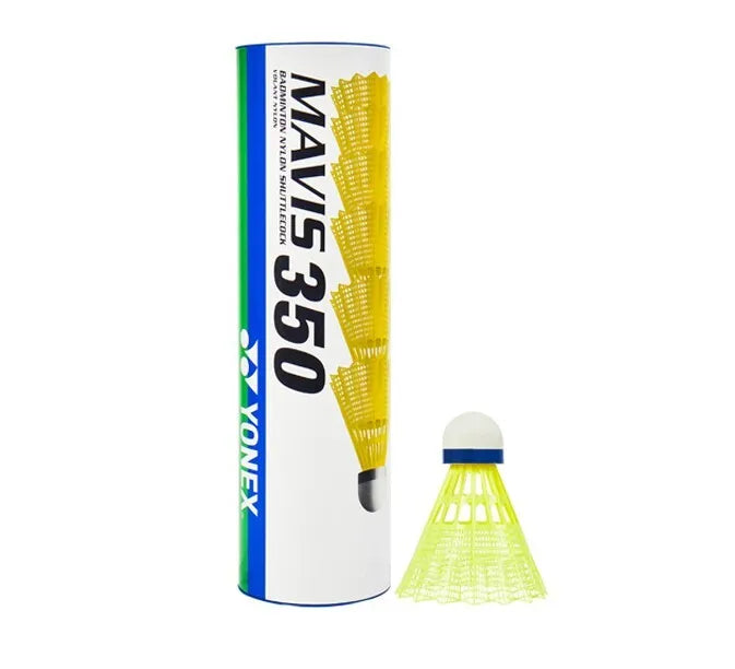 Yonex Mavis 350 Nylon Badminton Shuttlecocks - 10 Tubes Bulk Pack for Training & Recreational Play | Durable & Consistent Flight Performance