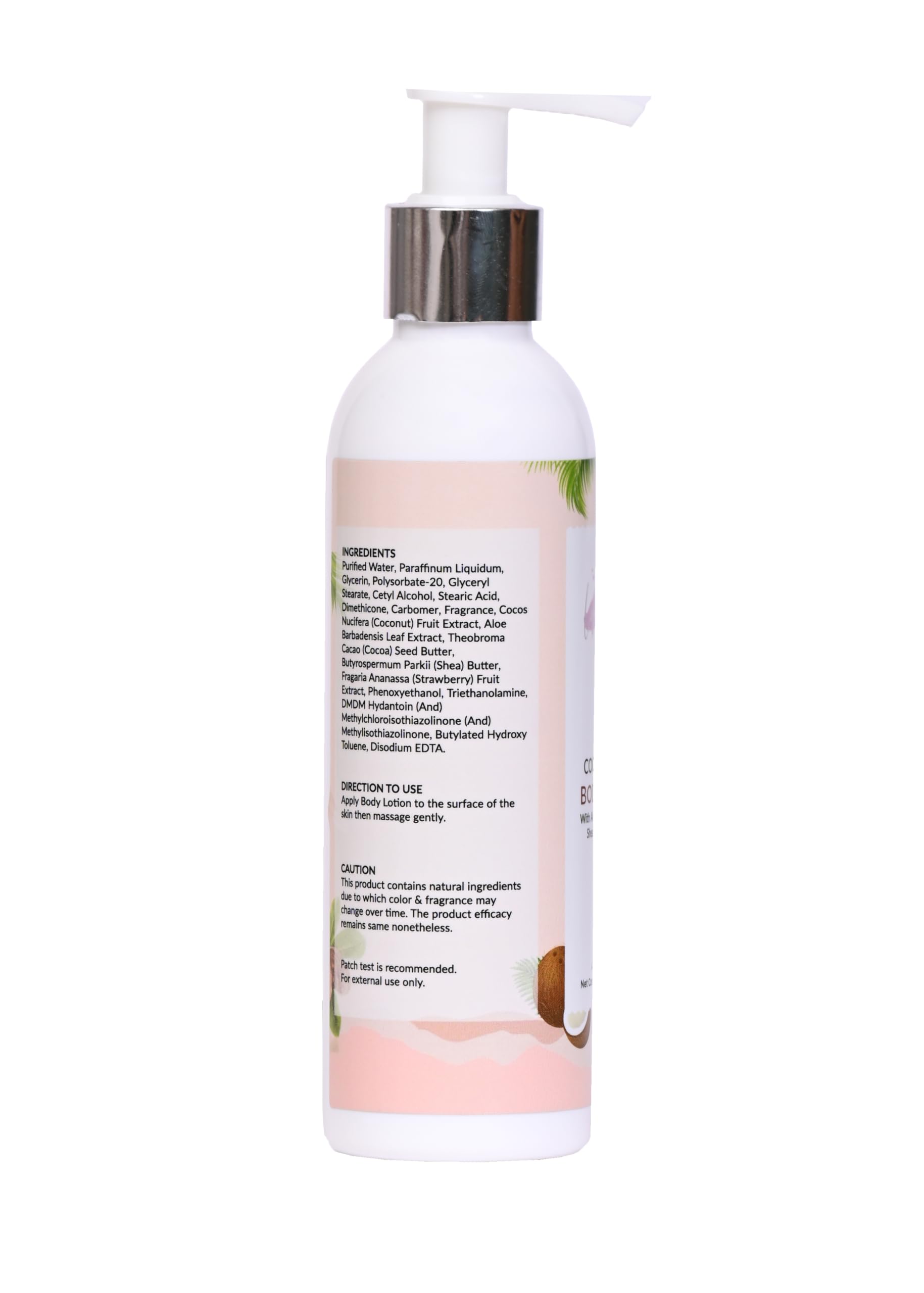 LOGANBERRY Coconut Milk & Aloe Vera Body Lotion with Cocoa Butter & Shea Butter - 100% Natural 48-Hour Moisturizer for All Skin Types - Deep Nourishing Hydration - 200ml - Perfect for Dry Skin & Daily Body Care