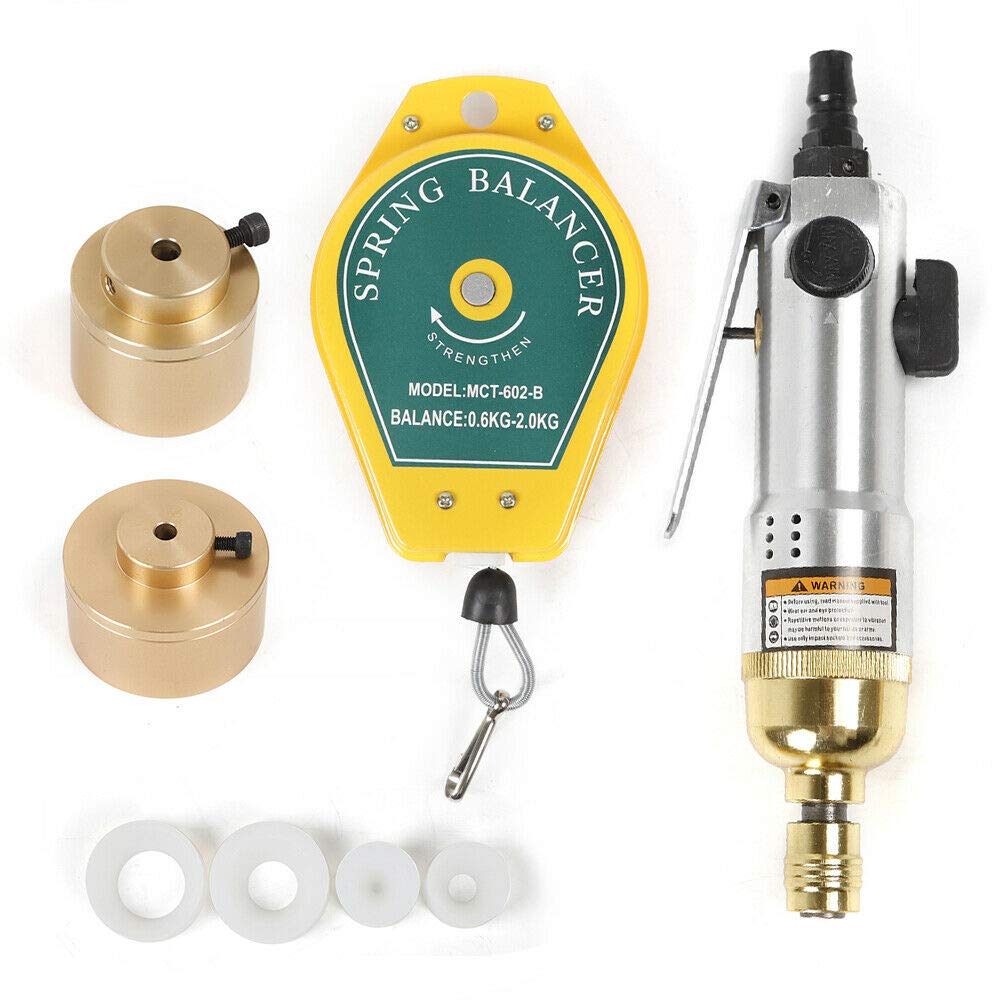 Gdrasuya10 Pneumatic Bottle Capper - Handheld Screw Cap Sealer Tool for 10-50mm Bottles (Open/Tighten Caps) - Ideal for Home Brewing, DIY Projects & Small Business Packaging